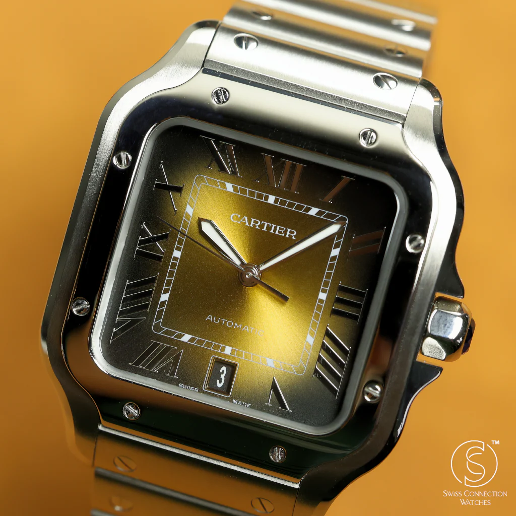Cartier Santos de Cartier Brown Sunray Large WSSA0064 2024 [Preowned] - Image 2