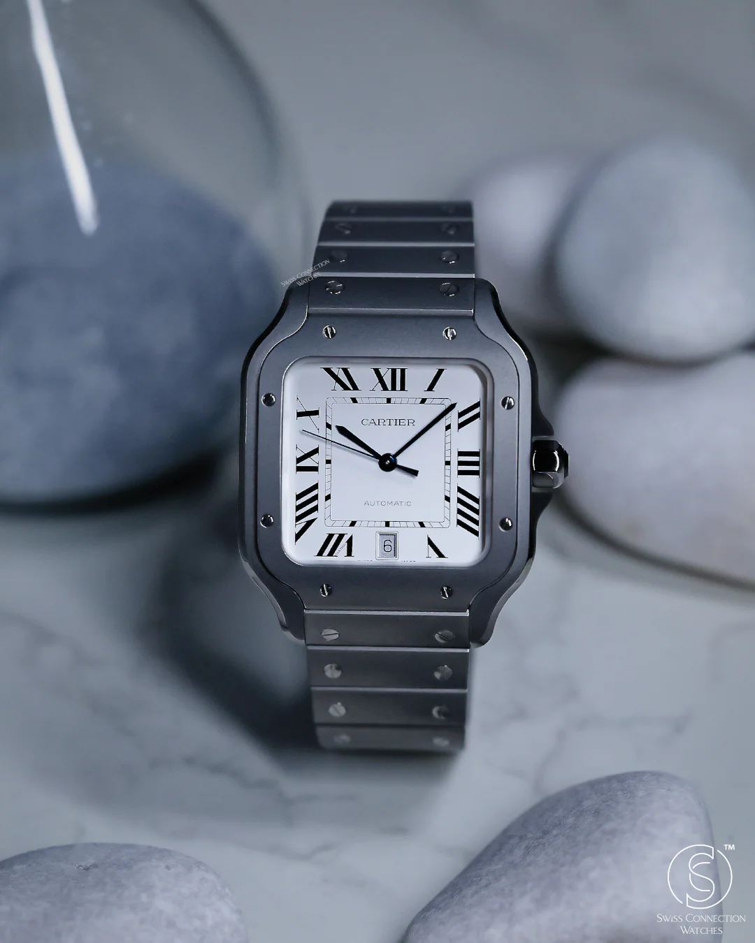 Cartier Santos de Cartier Large Titanium WSSA0089 - Image 6