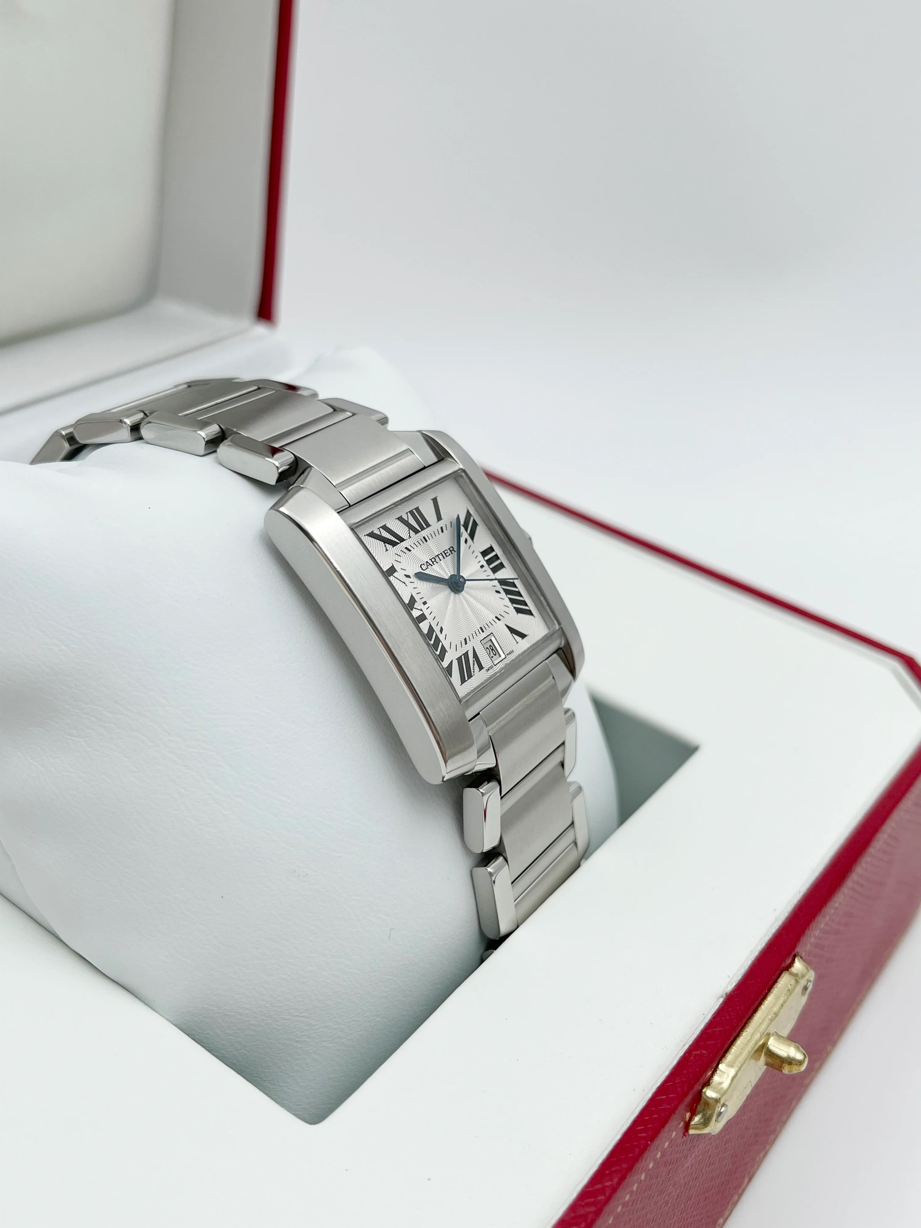 Cartier Tank Francaise Silver Roman 28mm W51002Q3 2009 [Preowned] - Image 5