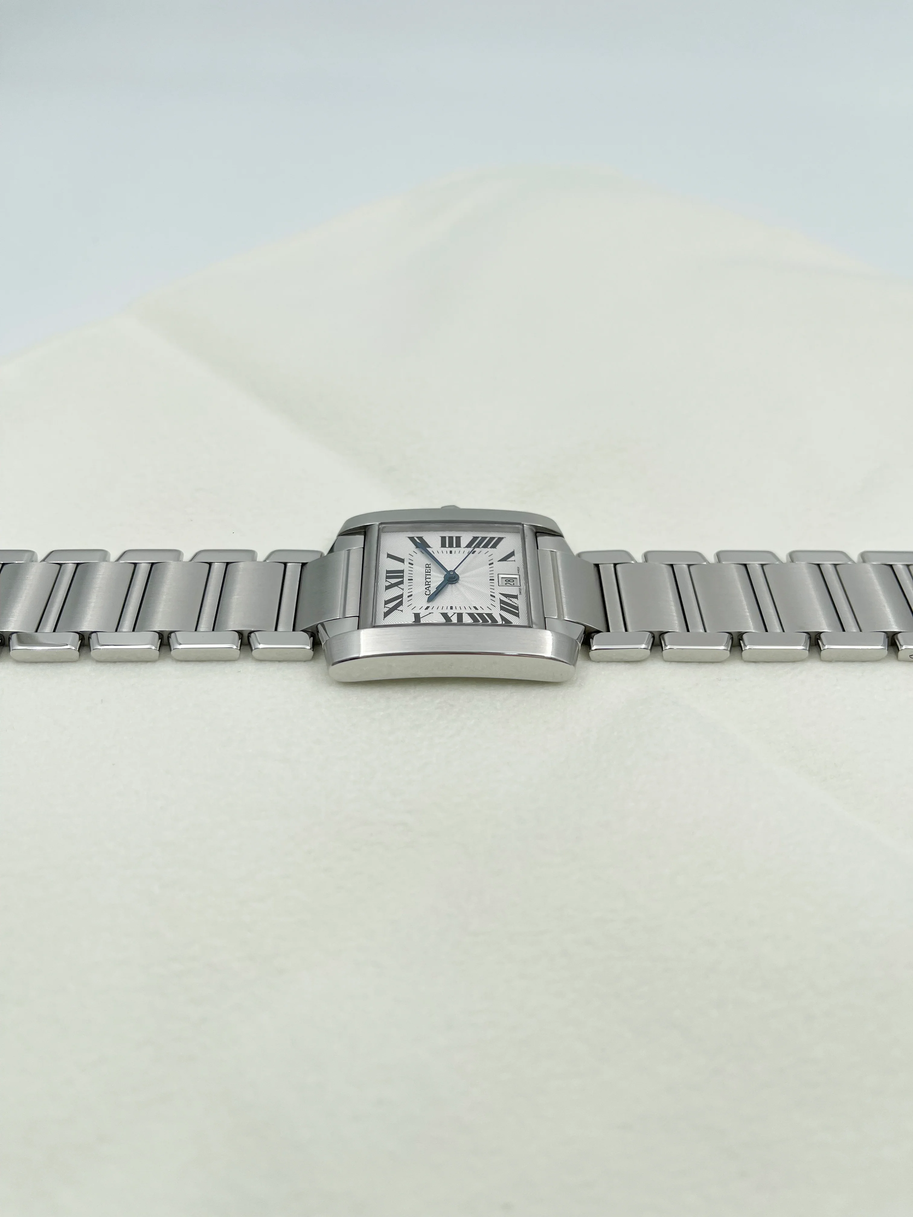 Cartier Tank Francaise Silver Roman 28mm W51002Q3 2009 [Preowned] - Image 7
