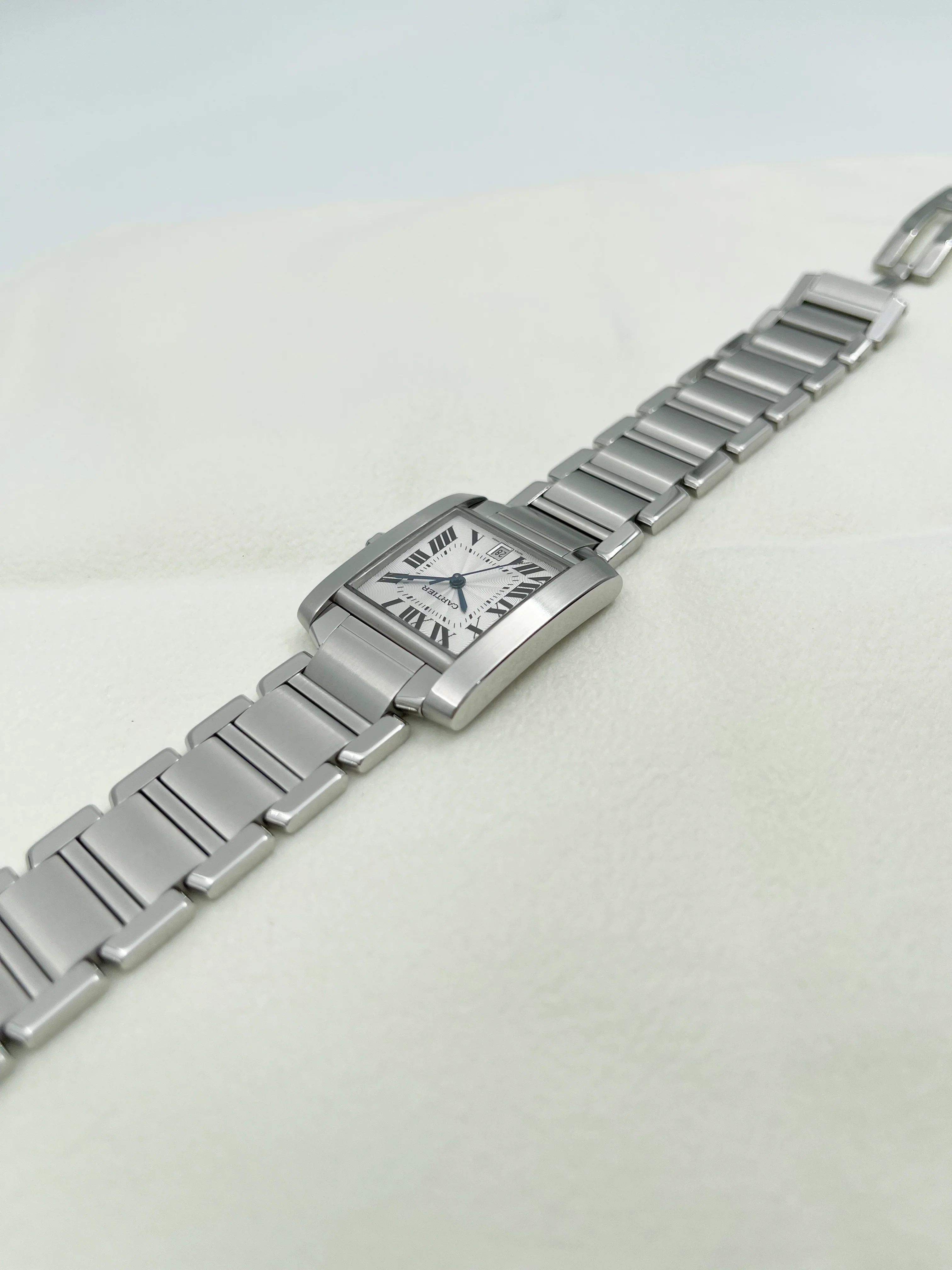 Cartier Tank Francaise Silver Roman 28mm W51002Q3 2009 [Preowned] - Image 9