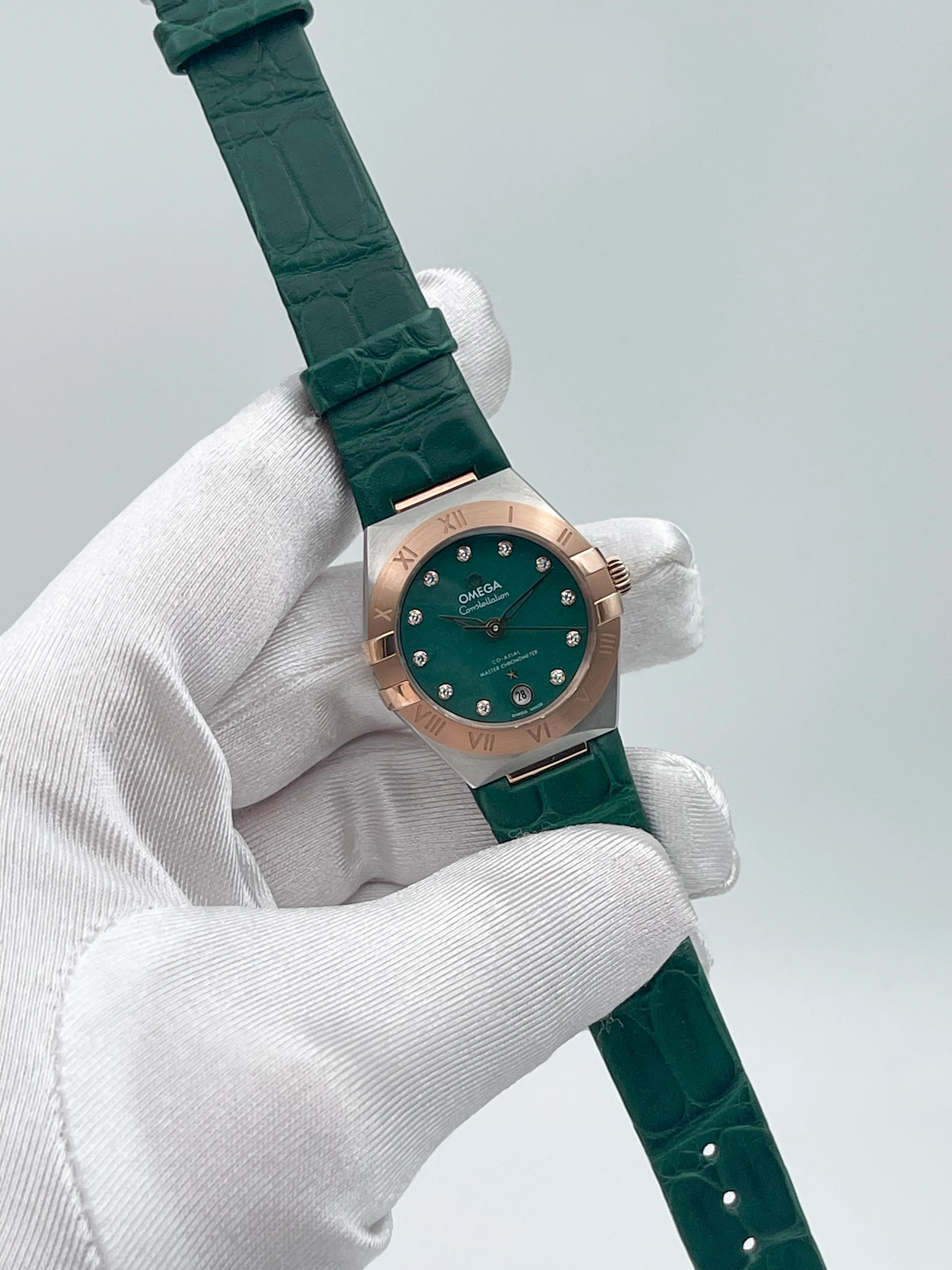 Omega Constellation Sedna™ Gold Aventurine Green 11 Diamonds 29mm 131.23.29.20.99.001 [NOS] - Image 3