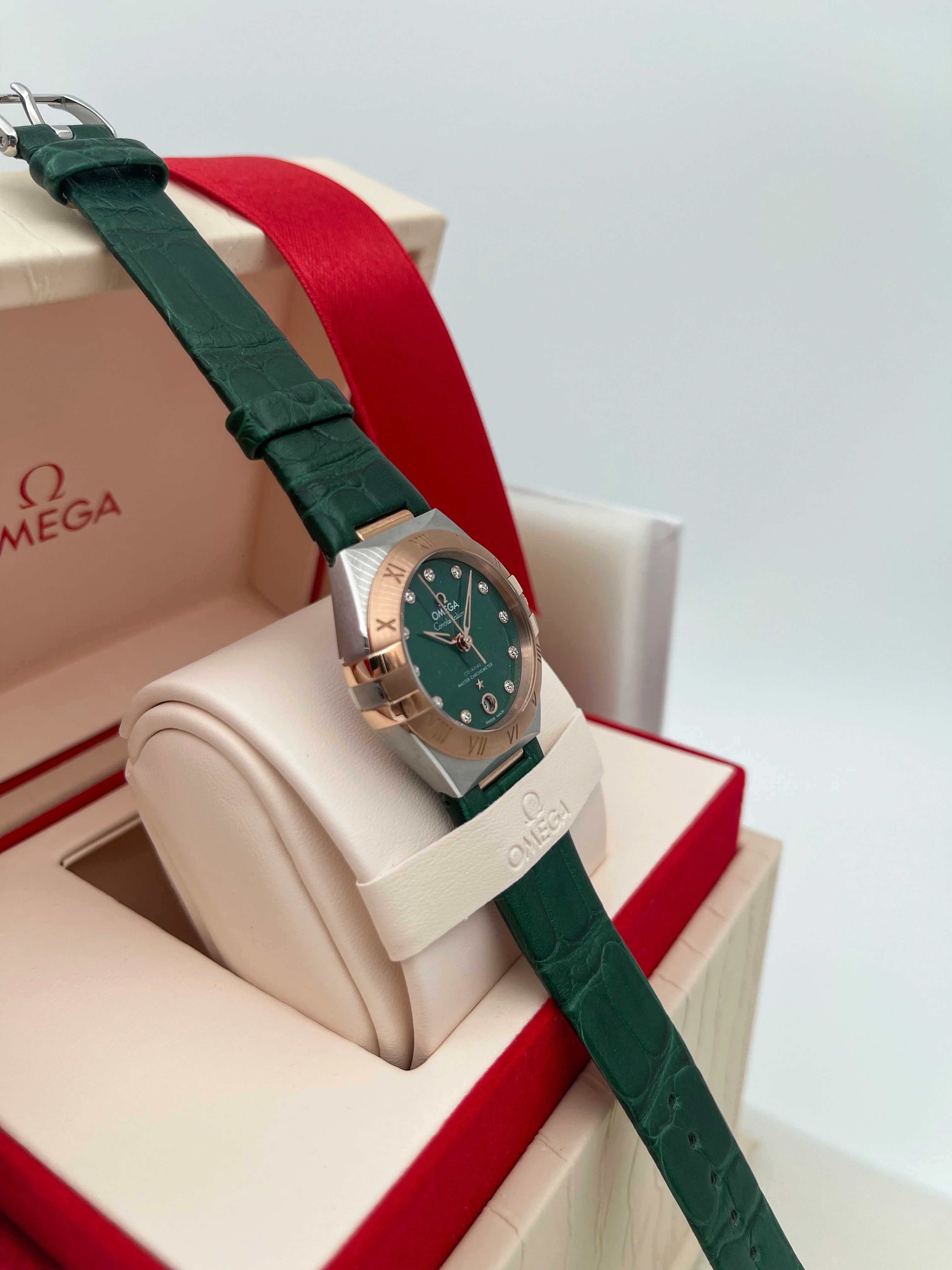 Omega Constellation Sedna™ Gold Aventurine Green 11 Diamonds 29mm 131.23.29.20.99.001 [NOS] - Image 5