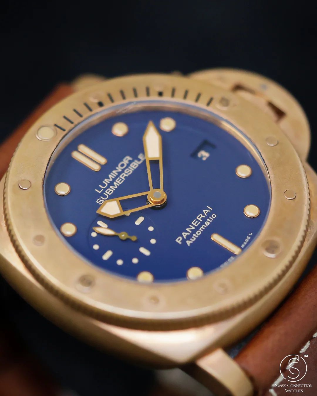 Panerai Submersible 1950 3 Days Blue Bronzo Special Edition PAM00671 2017 [Preowned] - Image 3