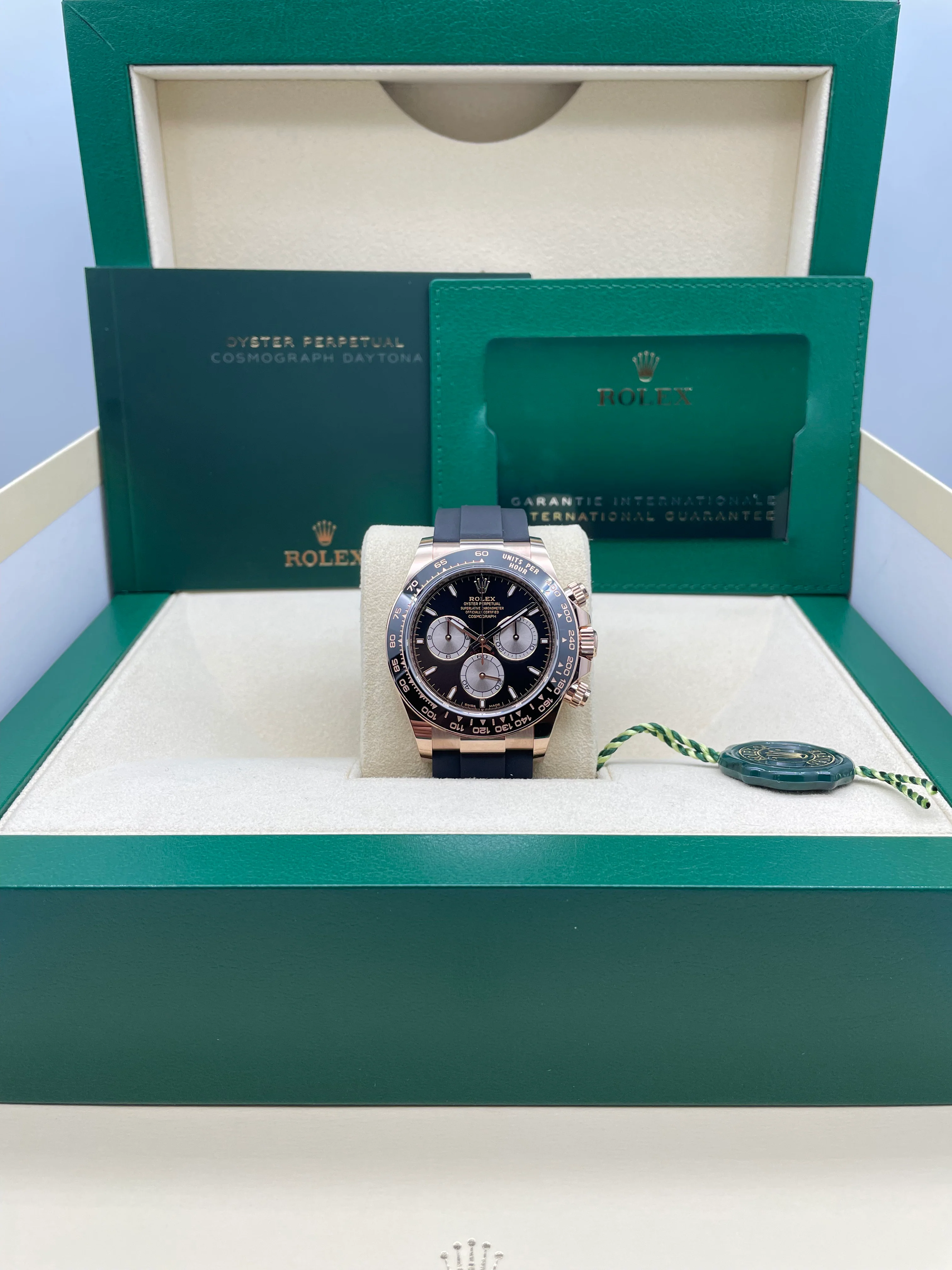 Rolex Cosmograph Daytona Everose Black on Oysterflex 126515LN - Image 10