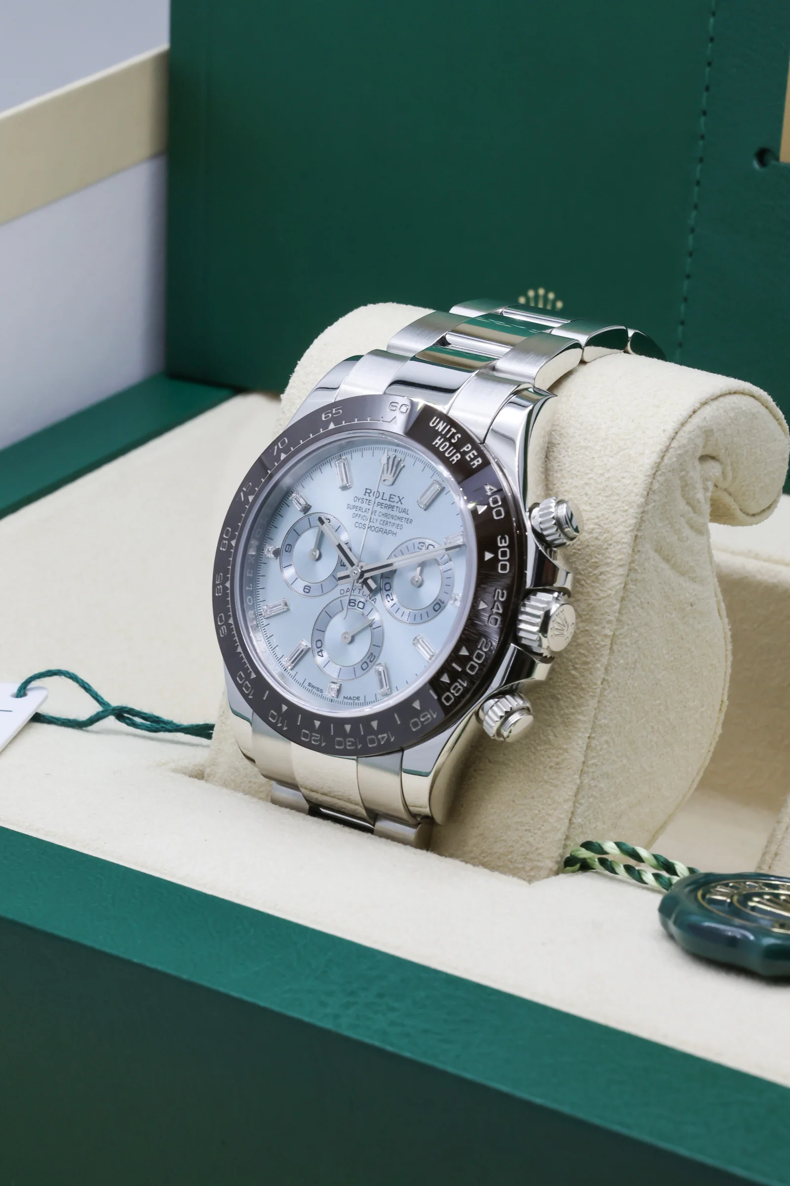 Rolex Cosmograph Daytona Platinum Baguette Ice Blue 116506 Discontinued 2017 [Preowned] - Image 7