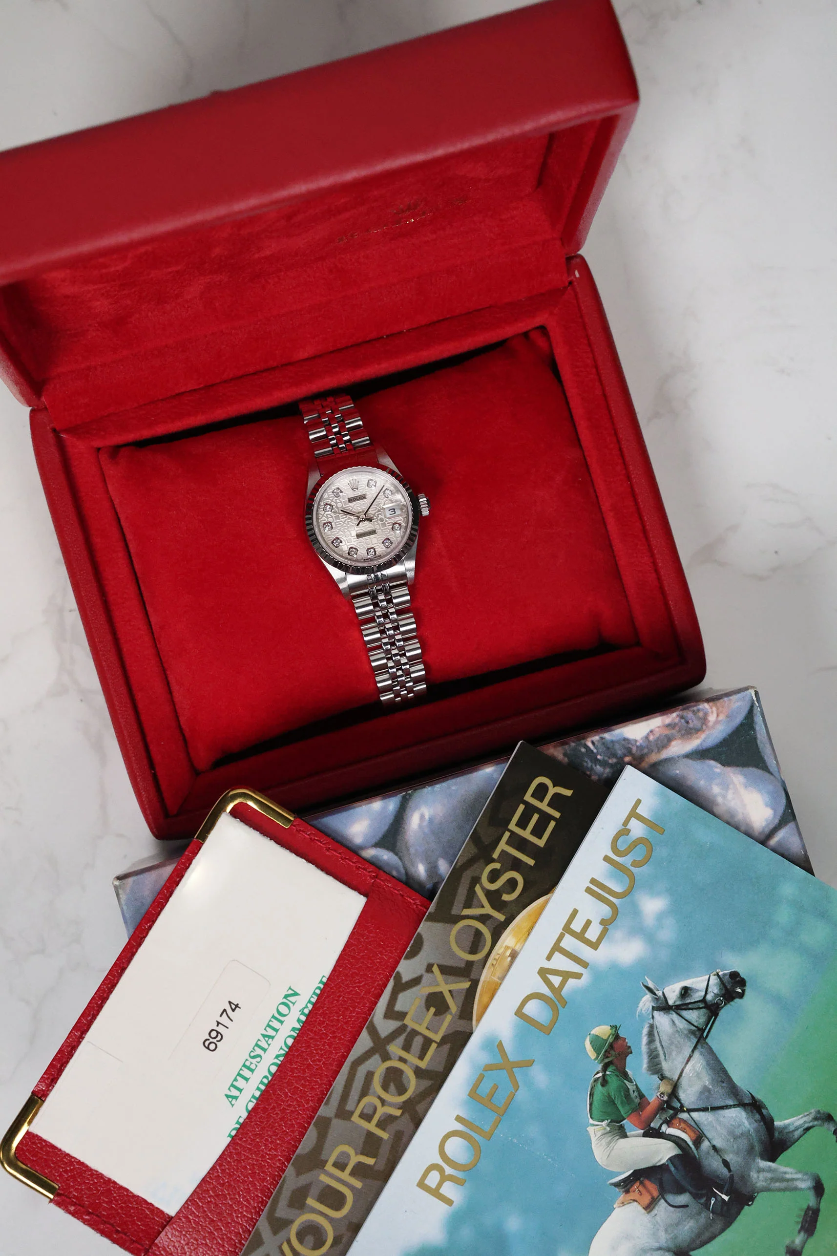 Rolex Datejust 26mm Computer Motif 10 Diamonds Jubilee 69174 1999 [Preowned] - Image 18