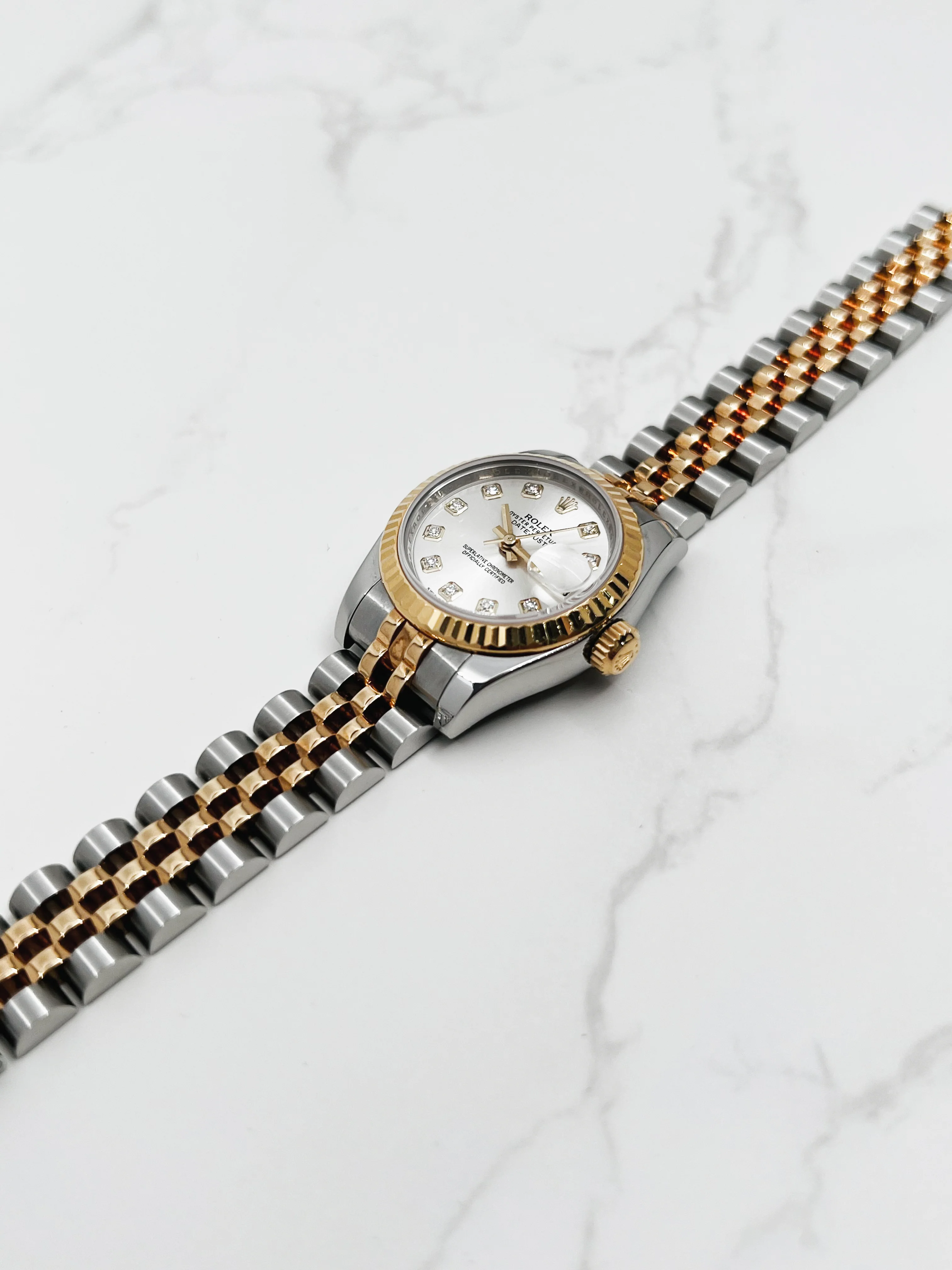 Rolex Datejust 26mm Silver 10 Diamonds Jubilee 179173 2013 [Preowned] - Image 9