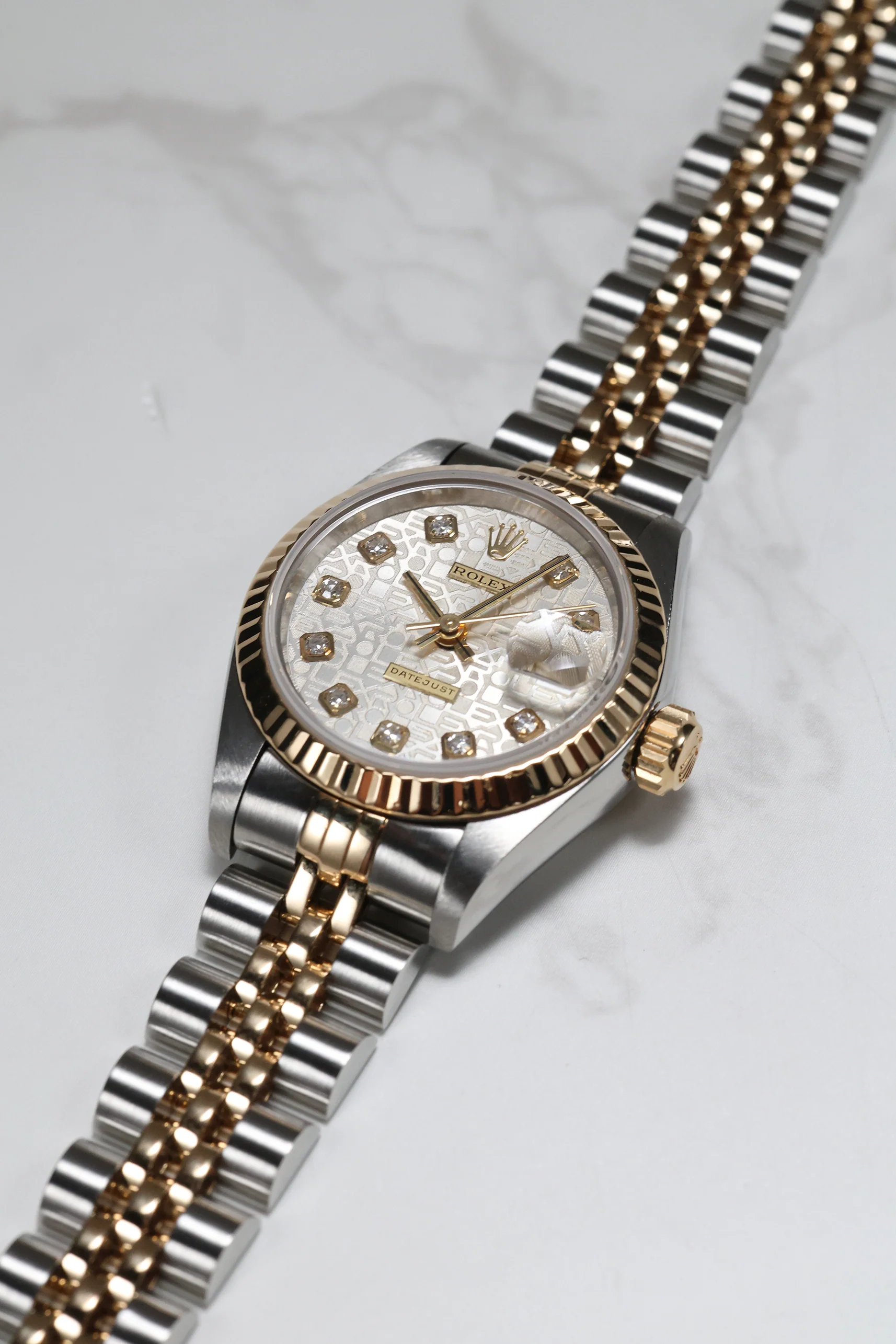 Rolex Datejust 26mm Computer Motif 10 Diamonds Jubilee 69173 1999 [Preowned] - Image 11