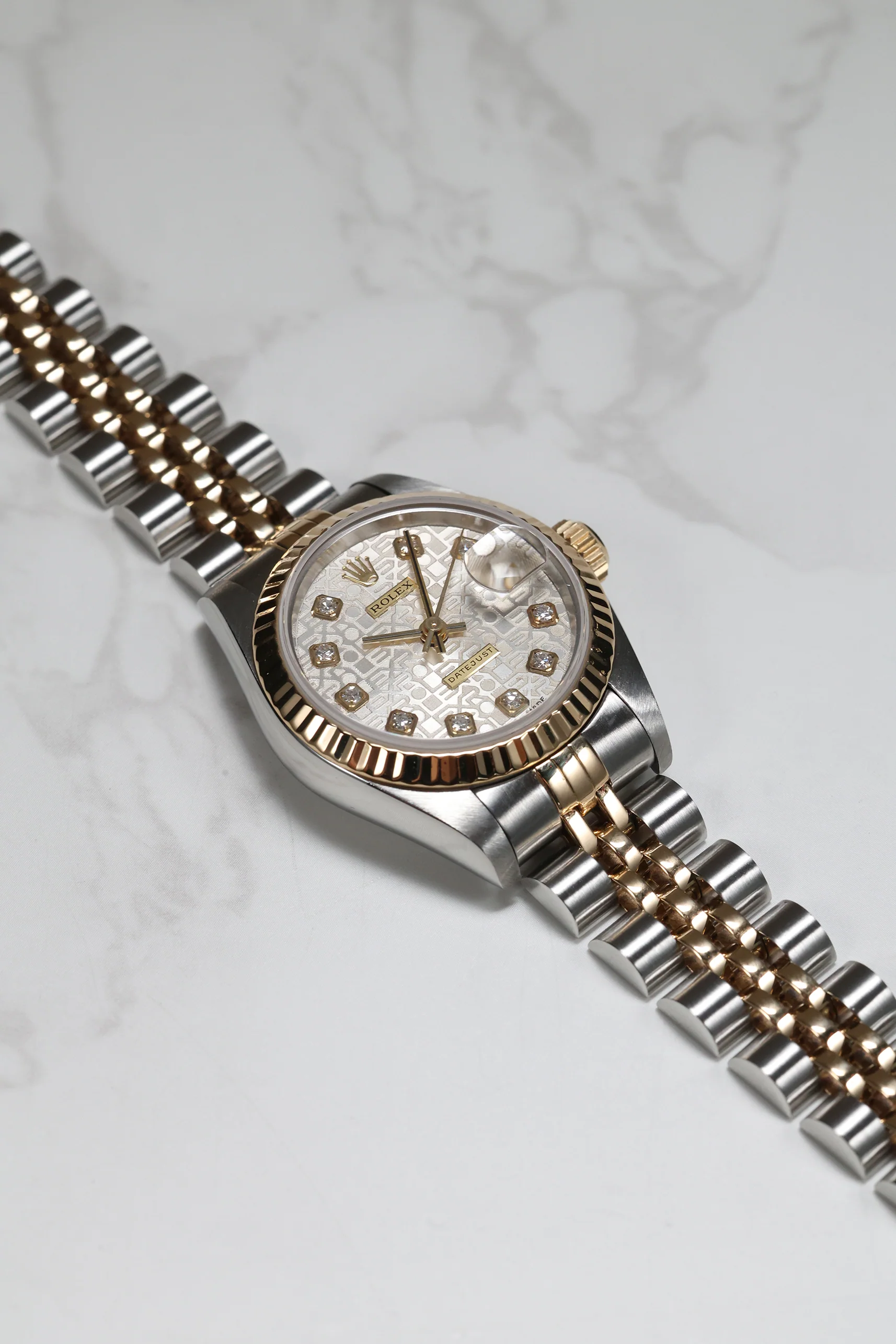 Rolex Datejust 26mm Computer Motif 10 Diamonds Jubilee 69173 1999 [Preowned] - Image 6