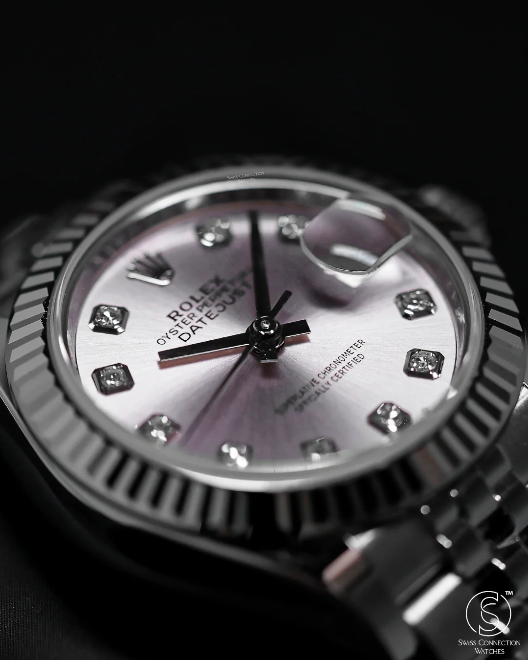 Rolex Datejust 28mm 10 Diamonds Pink Jubilee 279174 - Image 3