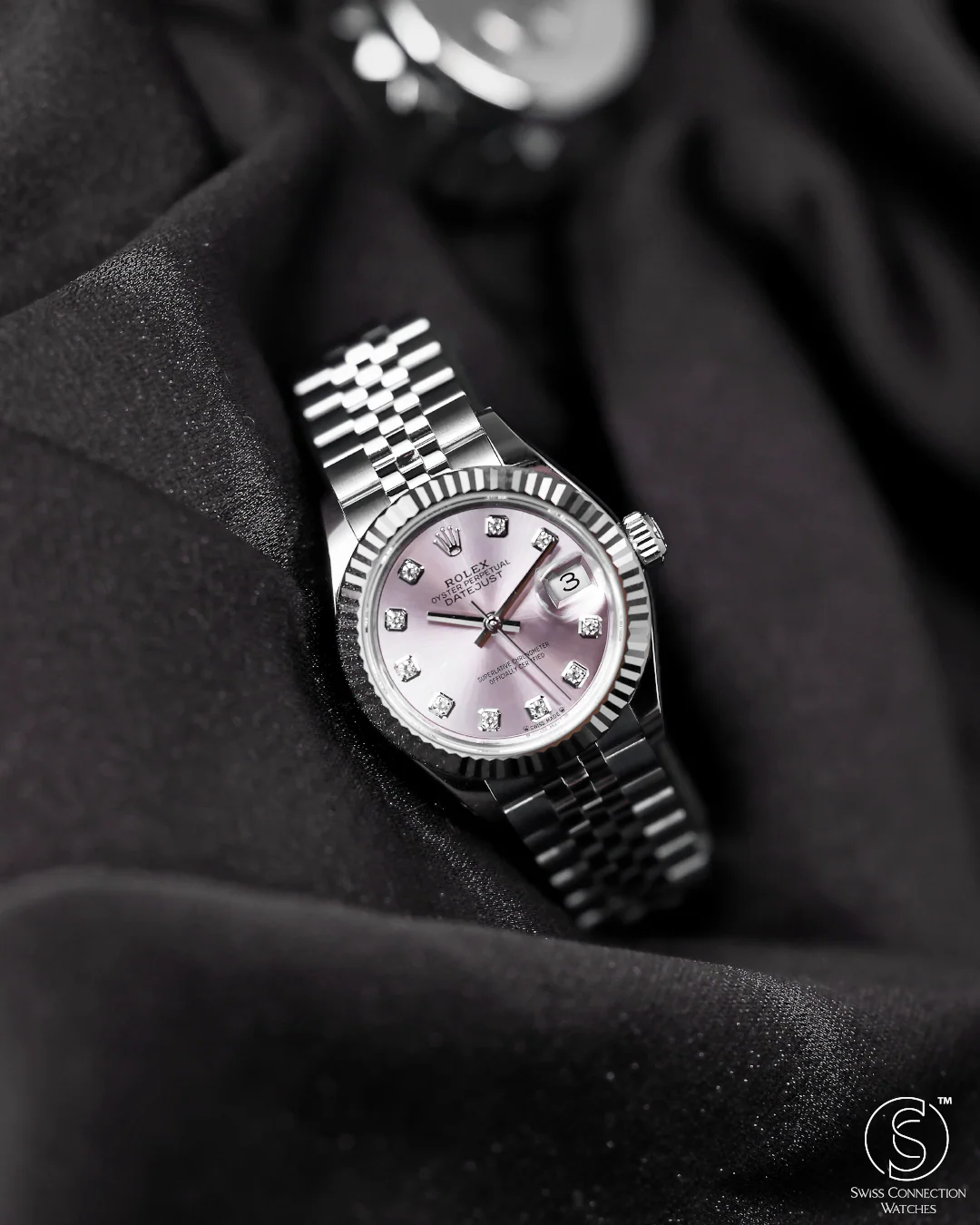 Rolex Datejust 28mm 10 Diamonds Pink Jubilee 279174 - Image 5