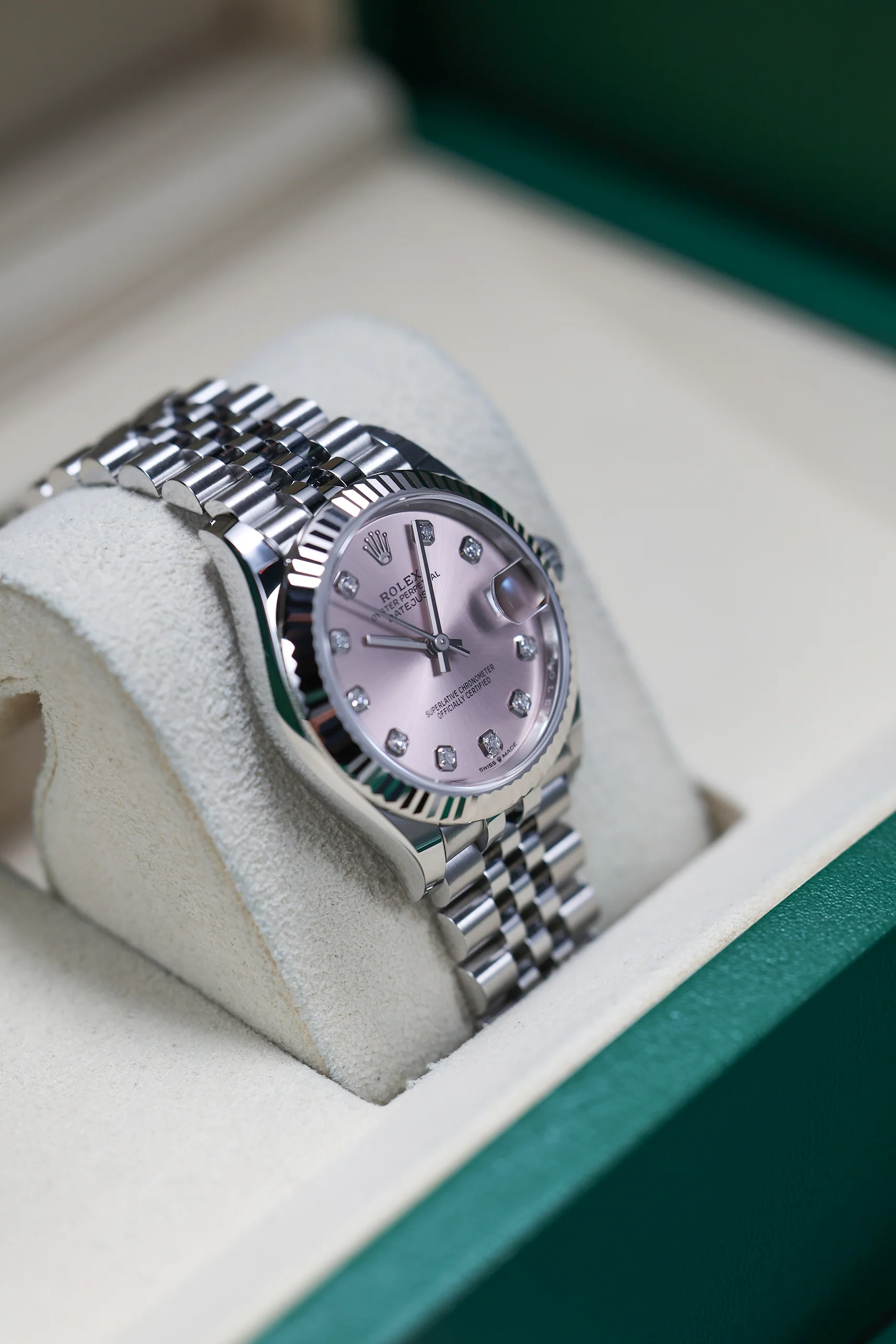 Rolex Datejust 31mm 10 Diamonds Pink Jubilee 278274 - Image 10