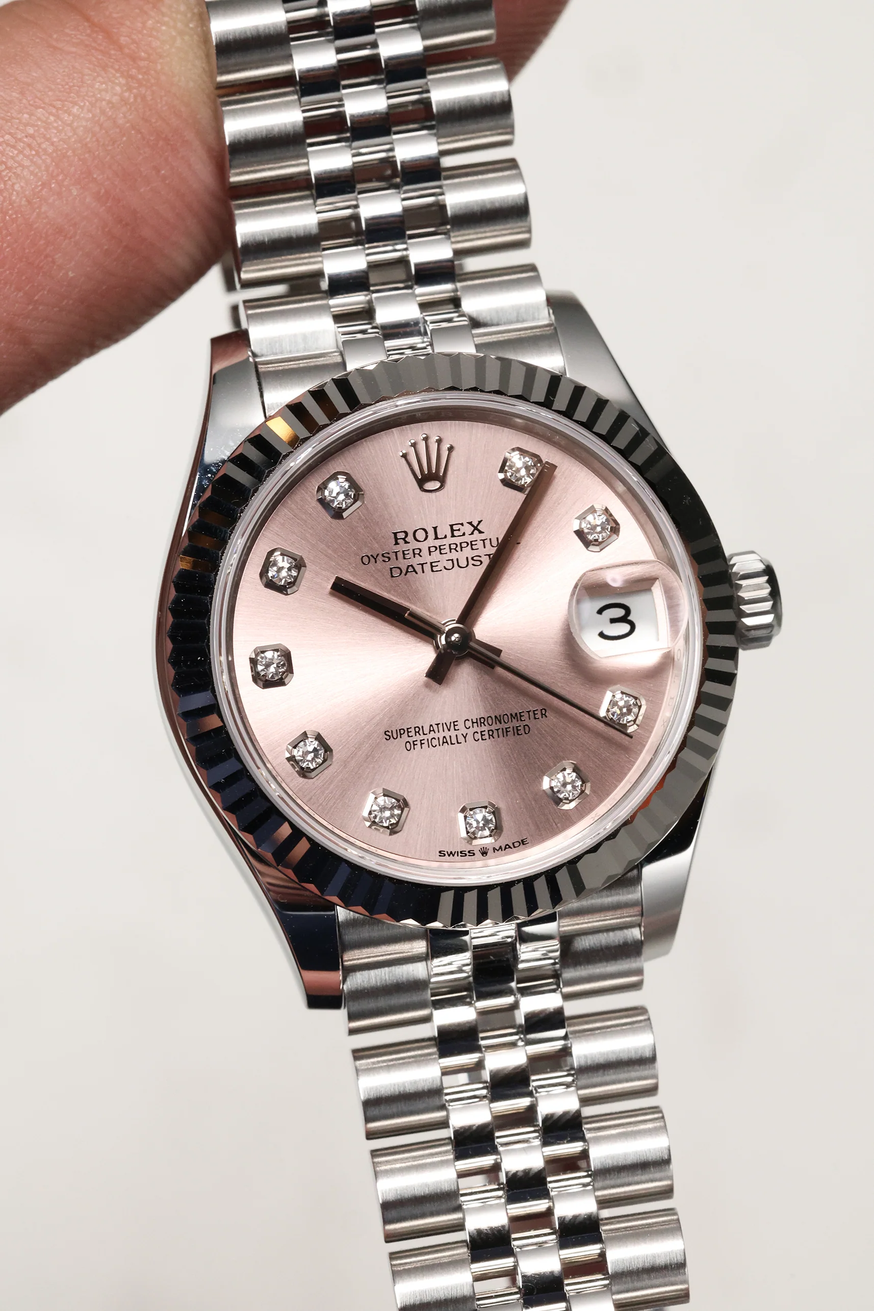 Rolex Datejust 31mm 10 Diamonds Pink Jubilee 278274 2021 [Preowned] - Image 7