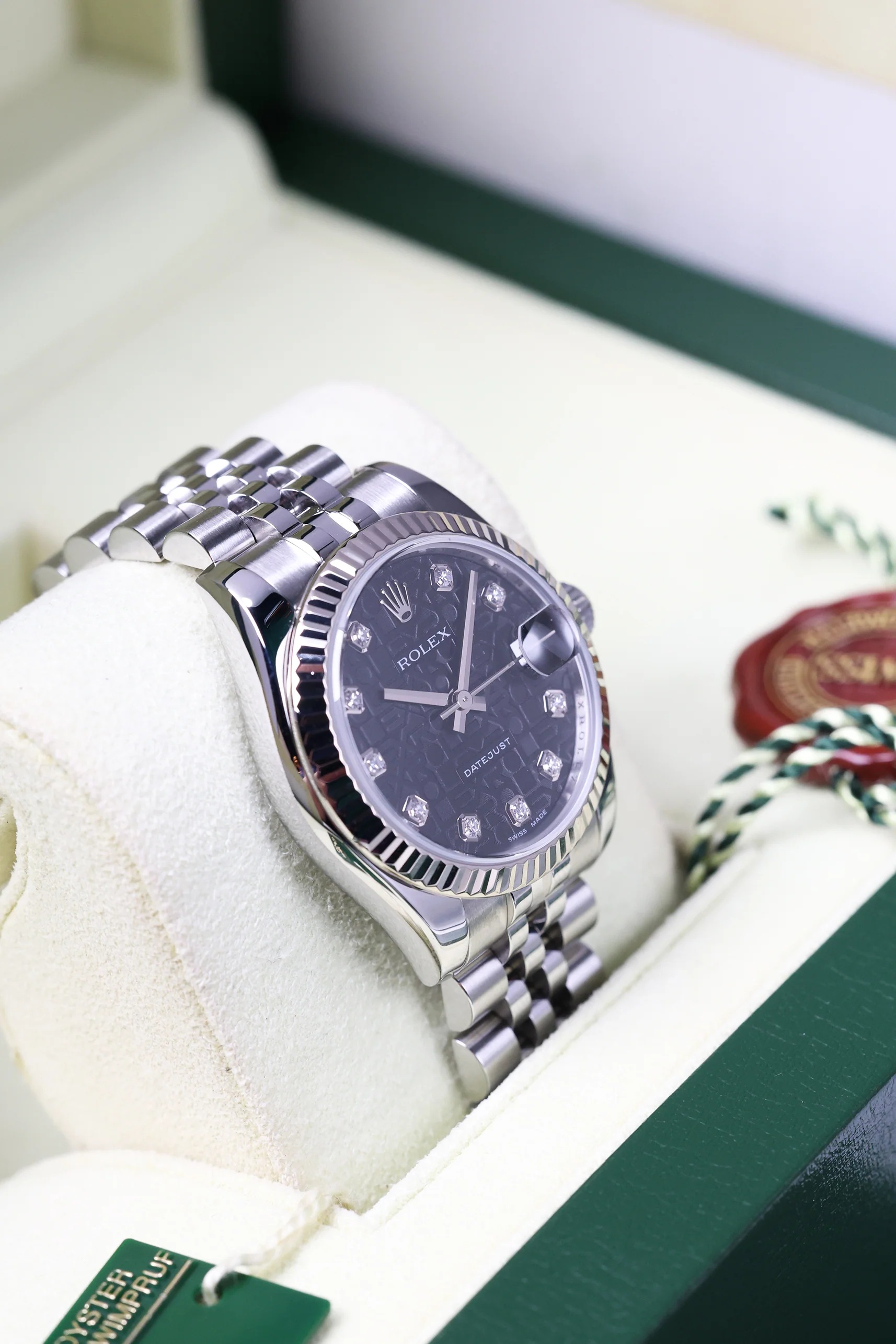 Rolex Datejust 31mm Black Computer Motif 10 Diamonds Jubilee 178274 2017 [Preowned] - Image 6