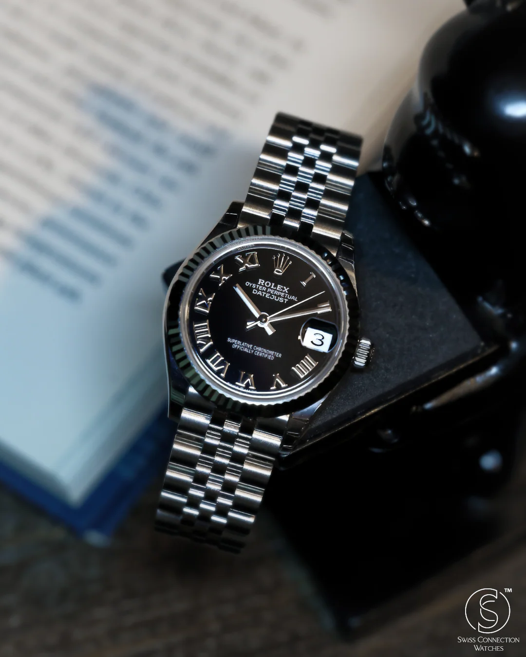 Rolex Datejust 31mm Black Roman Jubilee 278274 - Image 5