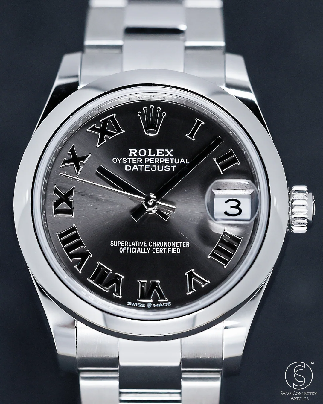 Rolex Datejust 31mm Dark Grey Roman on Oyster 278240 - Image 2