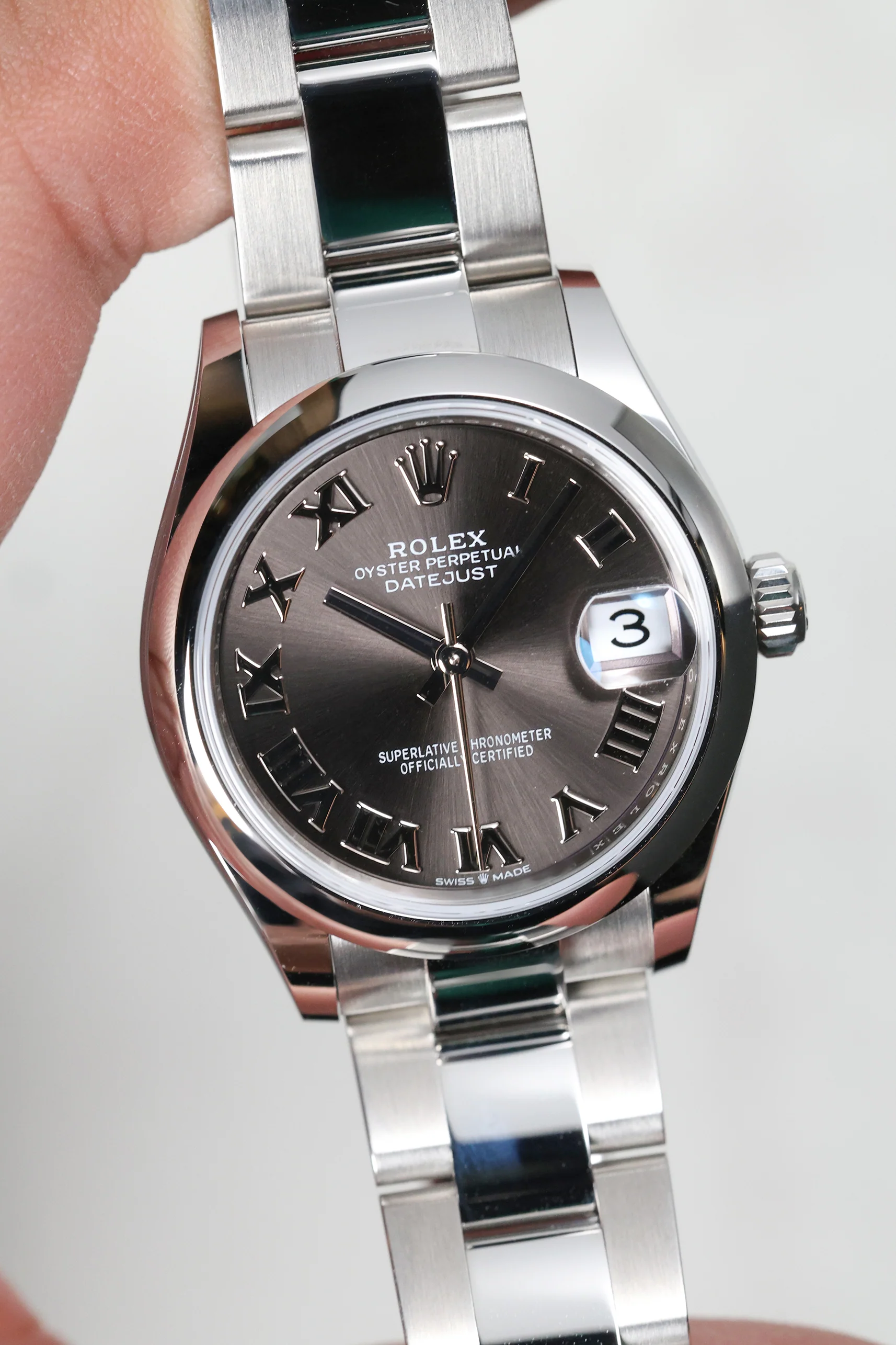 Rolex Datejust 31mm Dark Grey Roman on Oyster 278240 - Image 7
