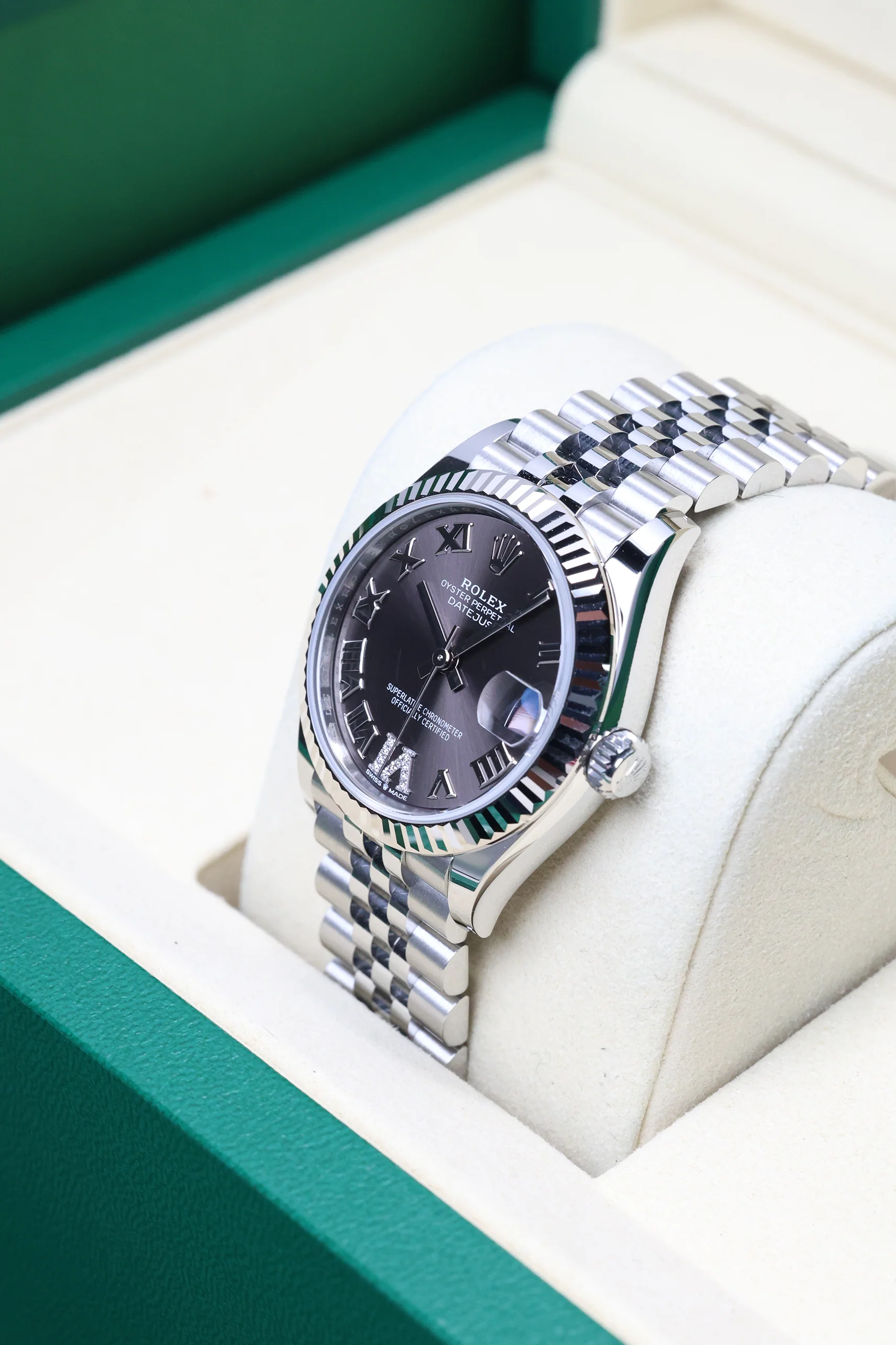 Rolex Datejust 31mm Grey Diamond VI Jubilee 278274 - Image 9