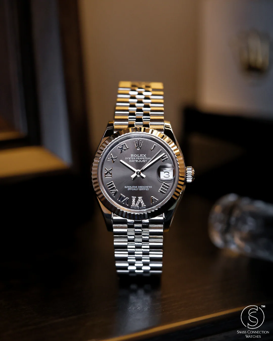 Rolex Datejust 31mm Grey Diamond VI Jubilee 278274 - Image 4