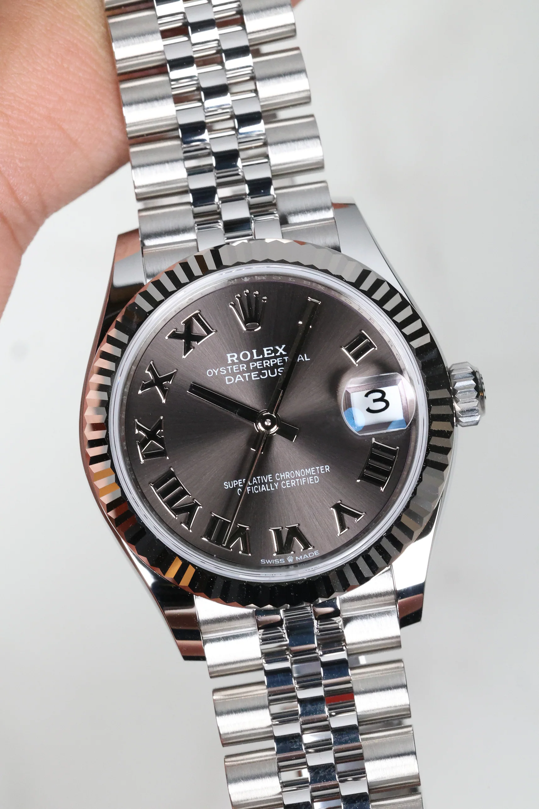 Rolex Datejust 31mm Grey Roman Jubilee 278274 - Image 7