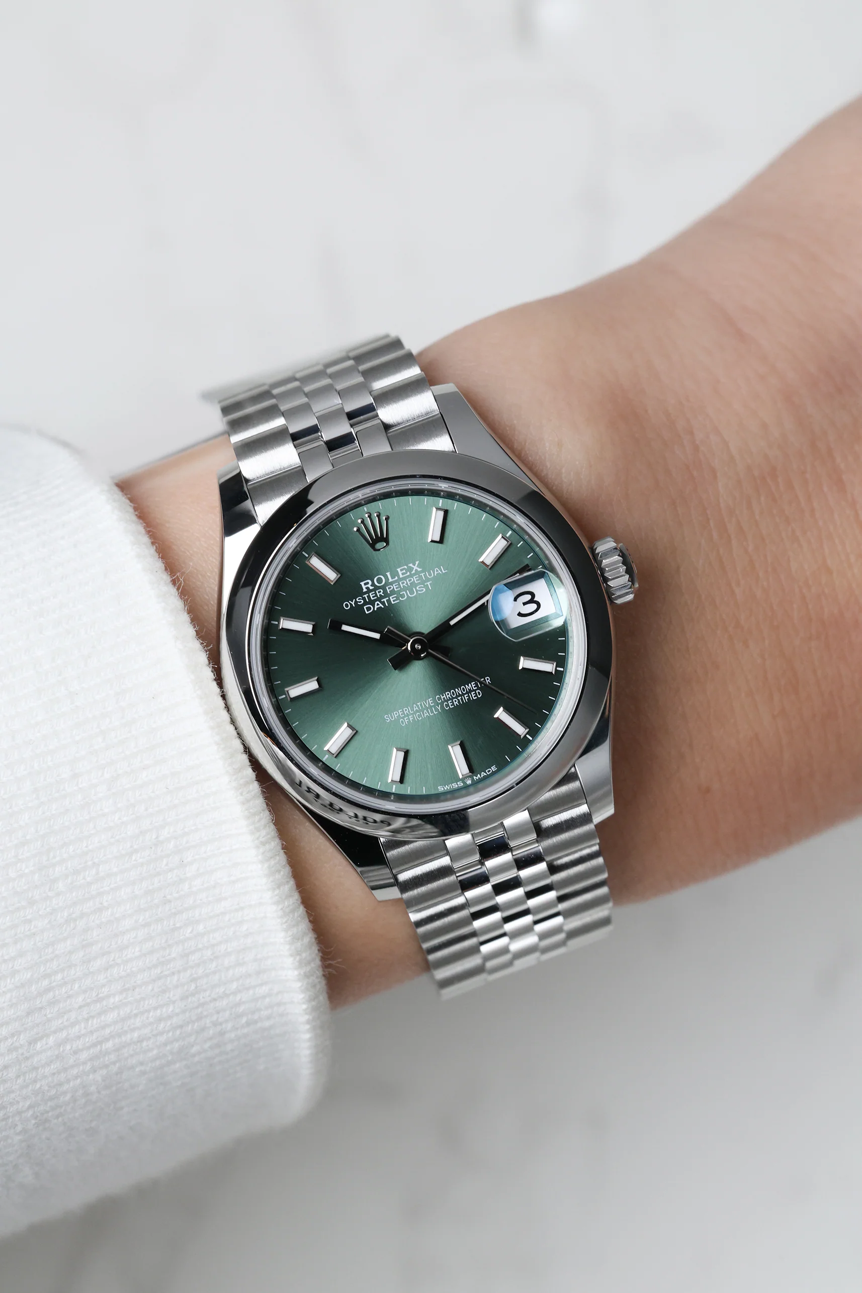Rolex Datejust 31mm Mint Green Jubilee 278240 - Image 6
