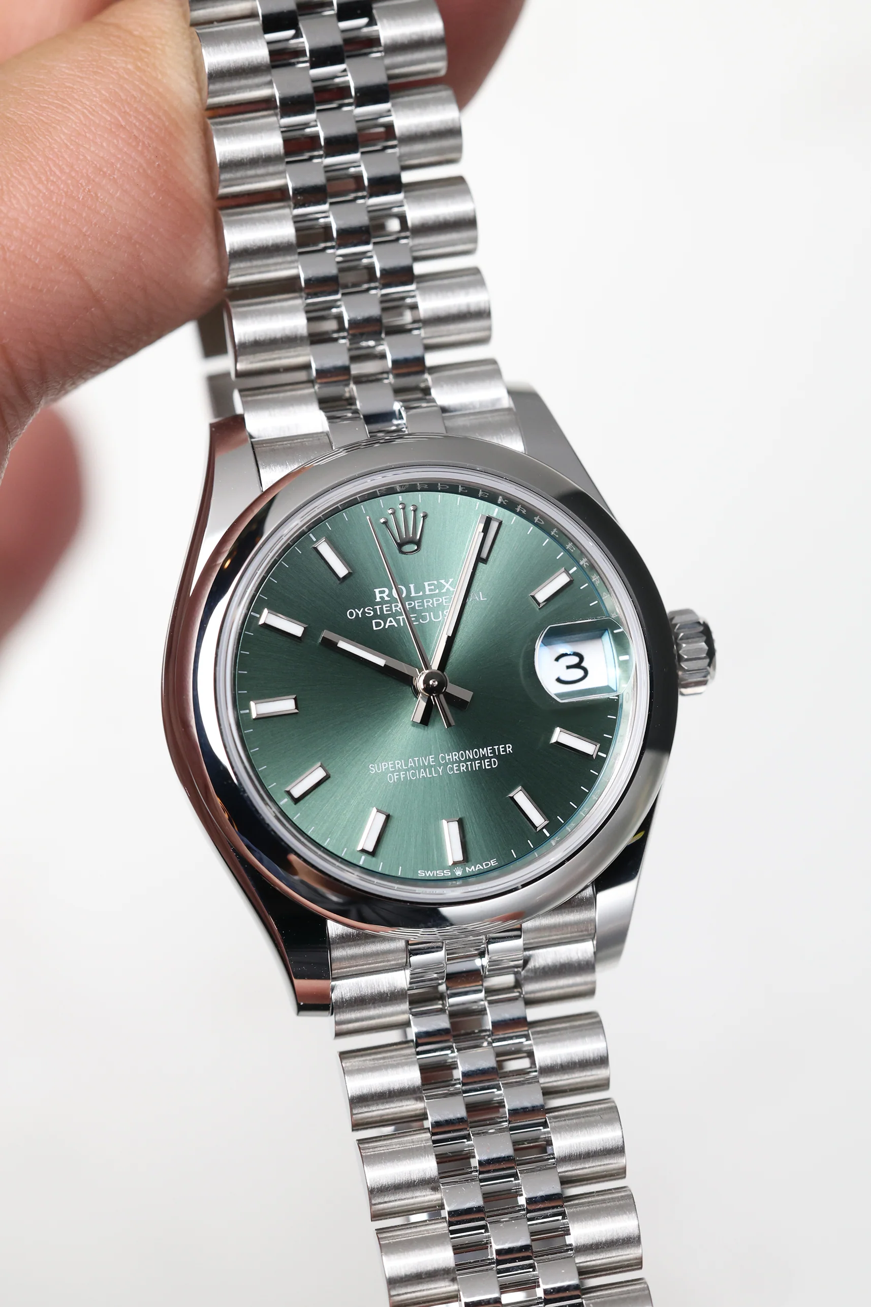 Rolex Datejust 31mm Mint Green Jubilee 278240 - Image 7