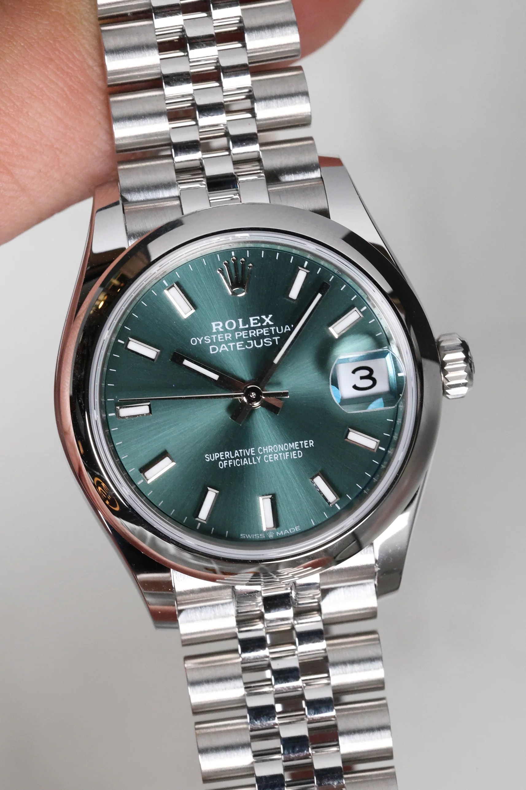 Rolex Datejust 31mm Mint Green Jubilee 278240 - Image 7
