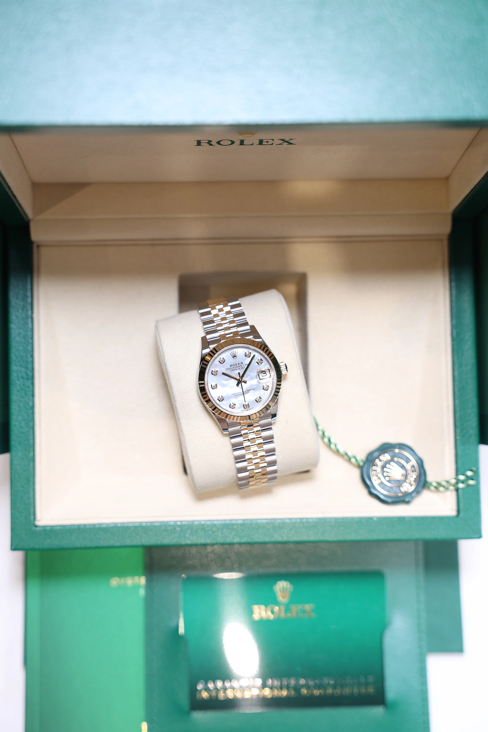 Rolex Datejust 31mm Mother of Pearl 10 Diamonds Rolesor Jubilee 278273 - Image 14