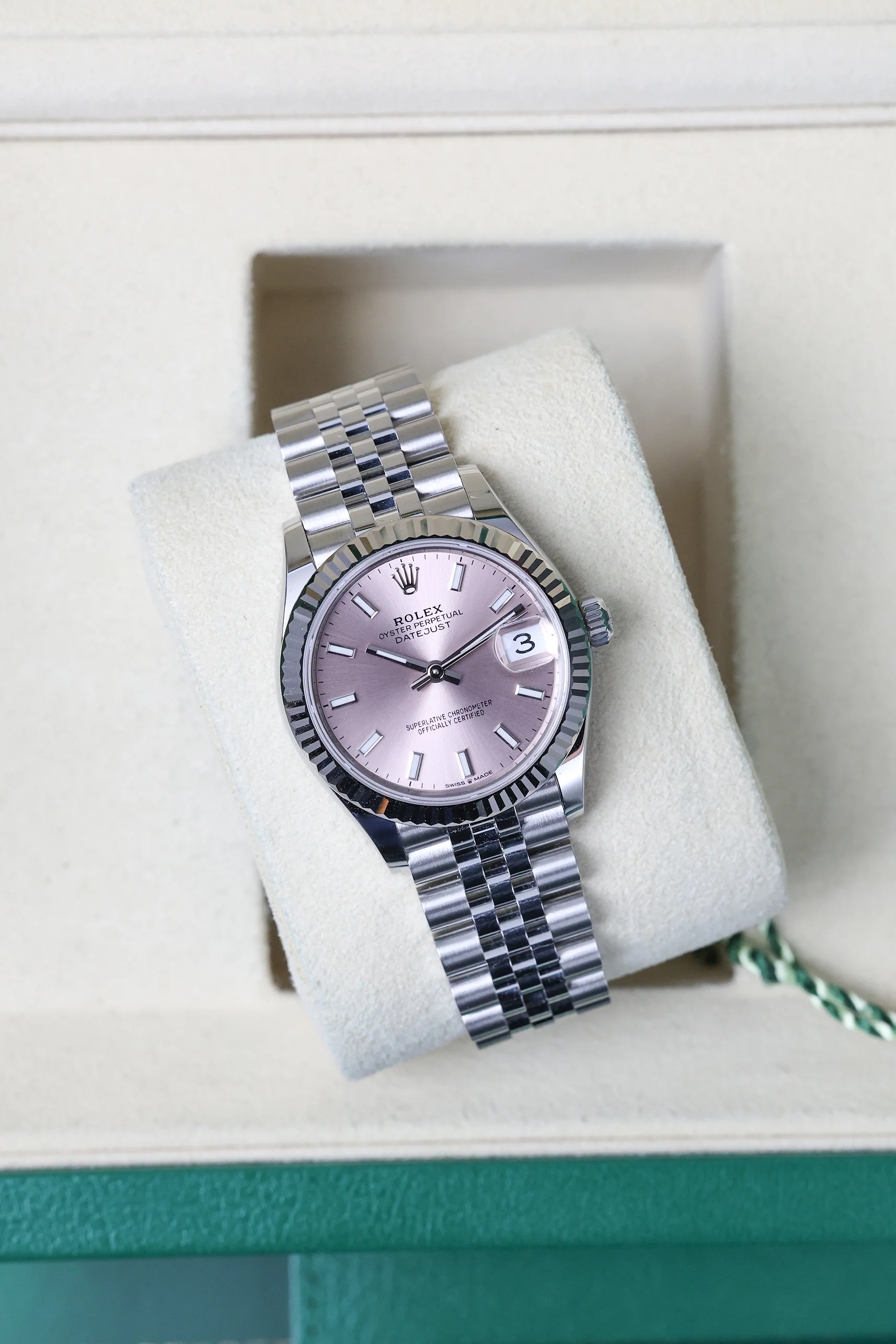 Rolex Datejust 31mm Pink Index Jubilee 278274 - Image 8