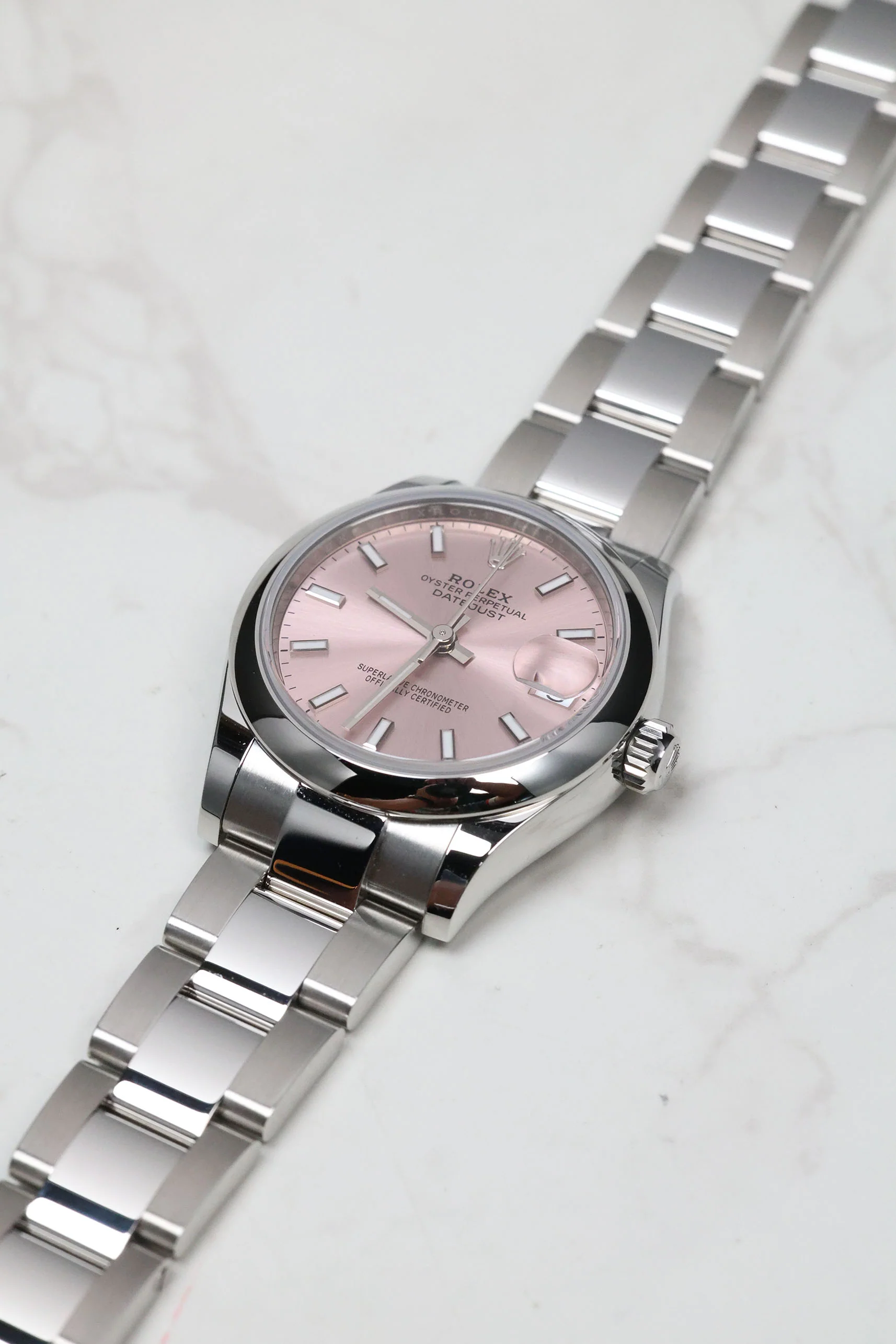 Rolex Datejust 31mm Pink Index Oyster 278240 2025 [Preowned] - Image 16