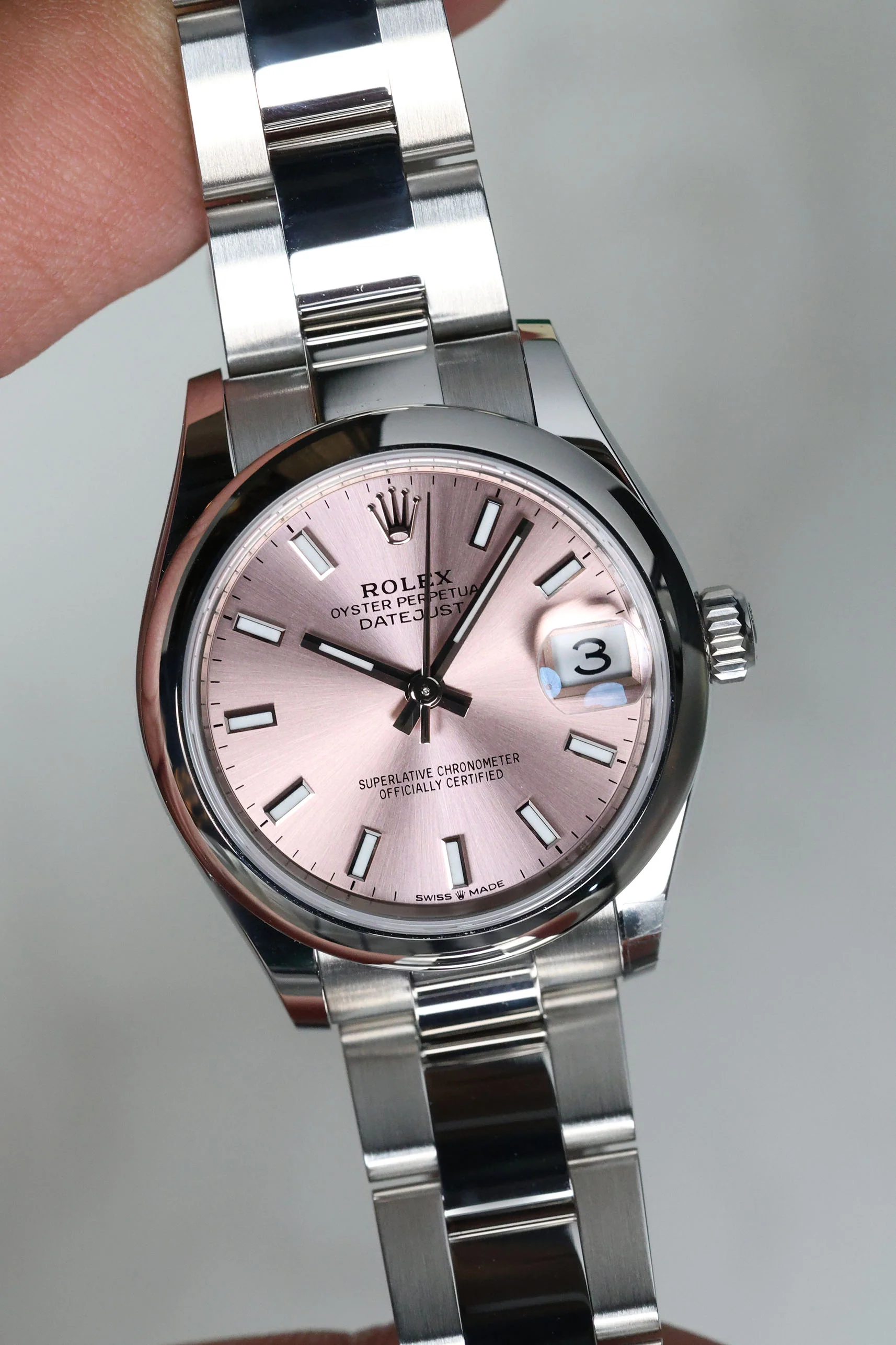Rolex Datejust 31mm Pink Index Oyster 278240 2025 [Preowned] - Image 7