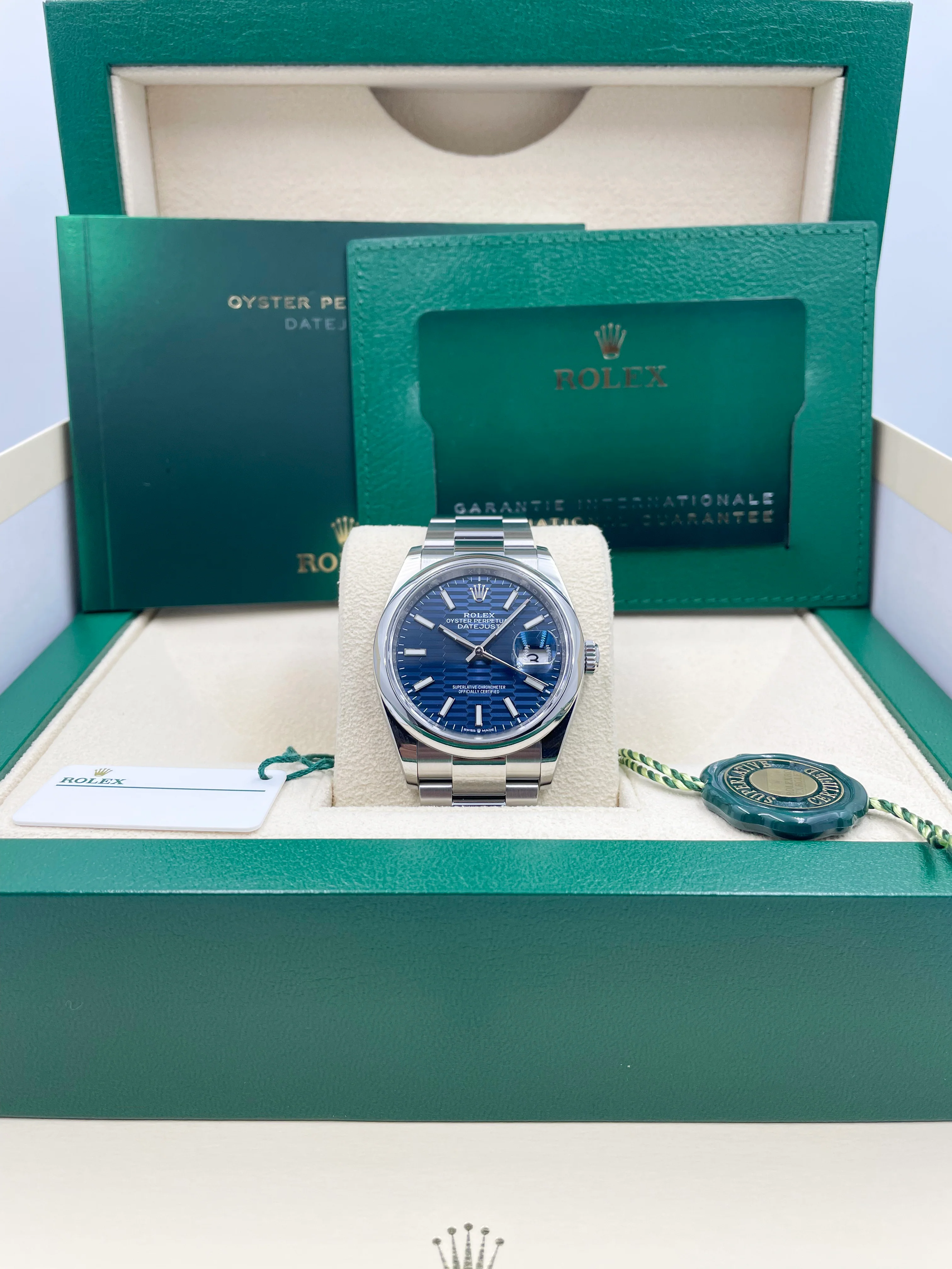 Rolex Datejust 36mm Blue Fluted Motif Dial 126200 2023 [Preowned] - Image 14