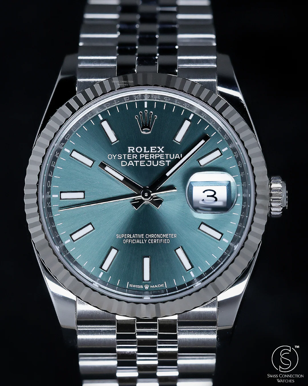 Rolex Datejust 36mm Mint Green Jubilee 126234 - Image 2