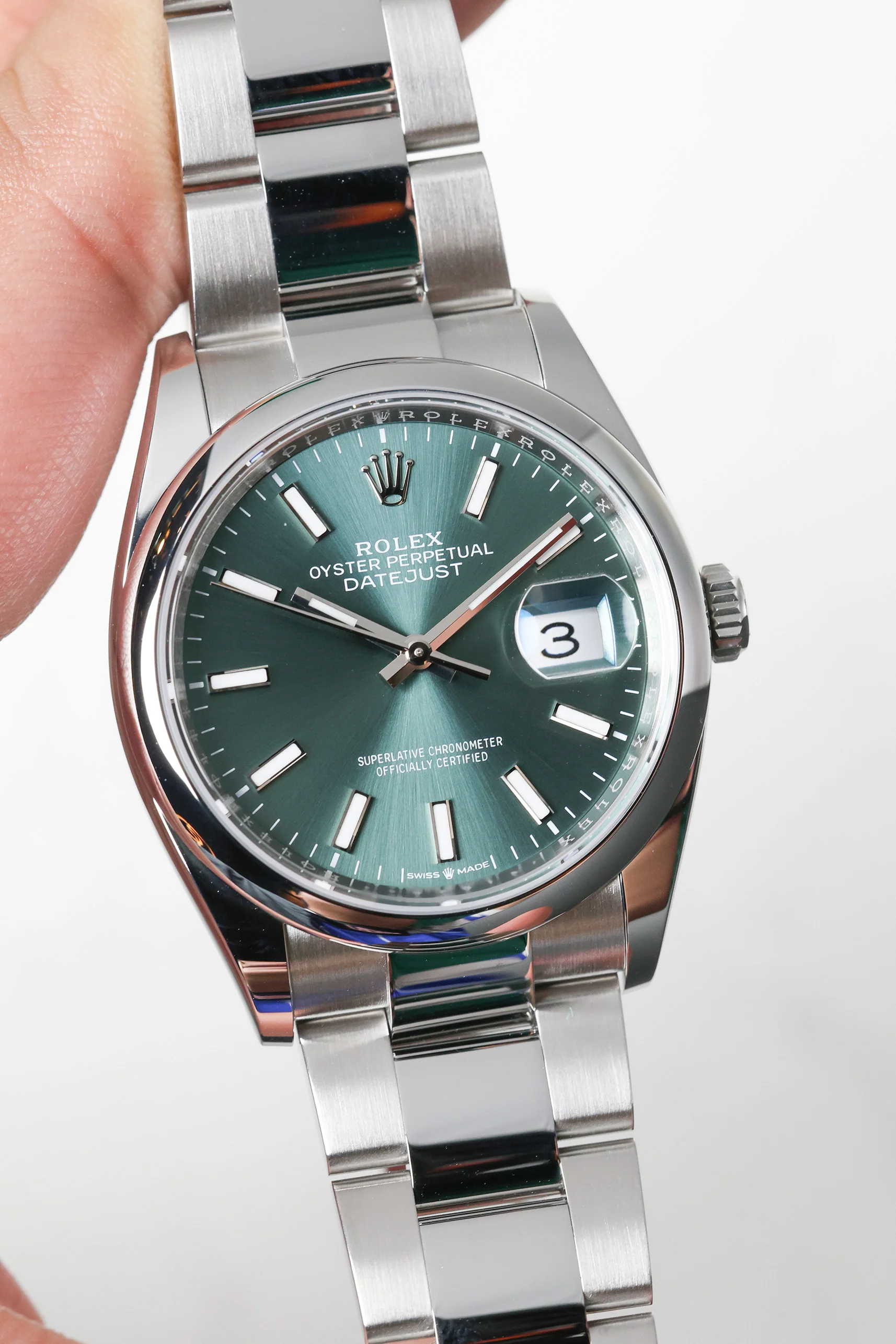 Rolex Datejust 36mm Mint Green Oyster 126200 2024 [Preowned] - Image 7