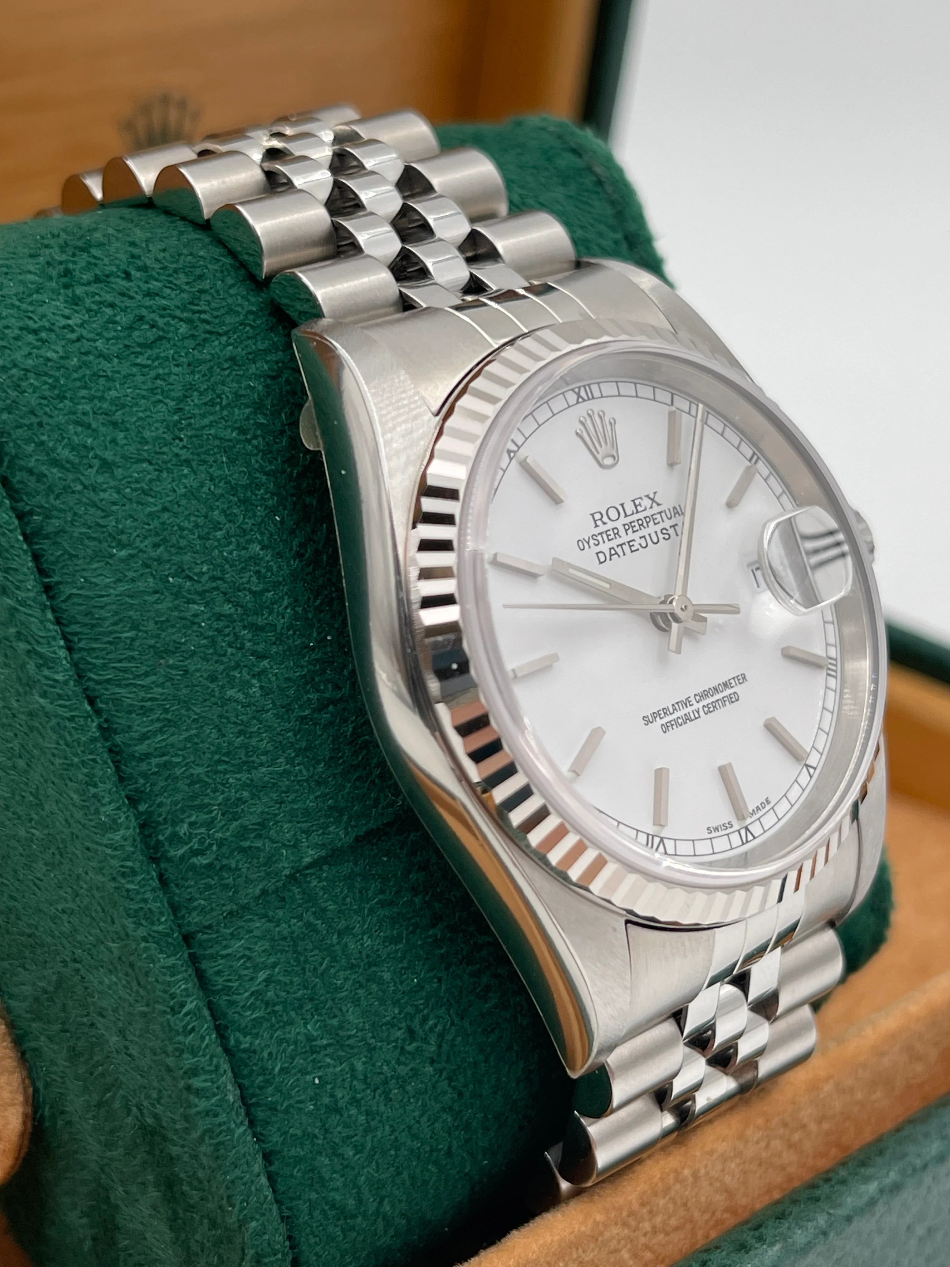 Rolex Datejust 36mm White Index Dial on Jubilee 16234 [NOS] - Image 5