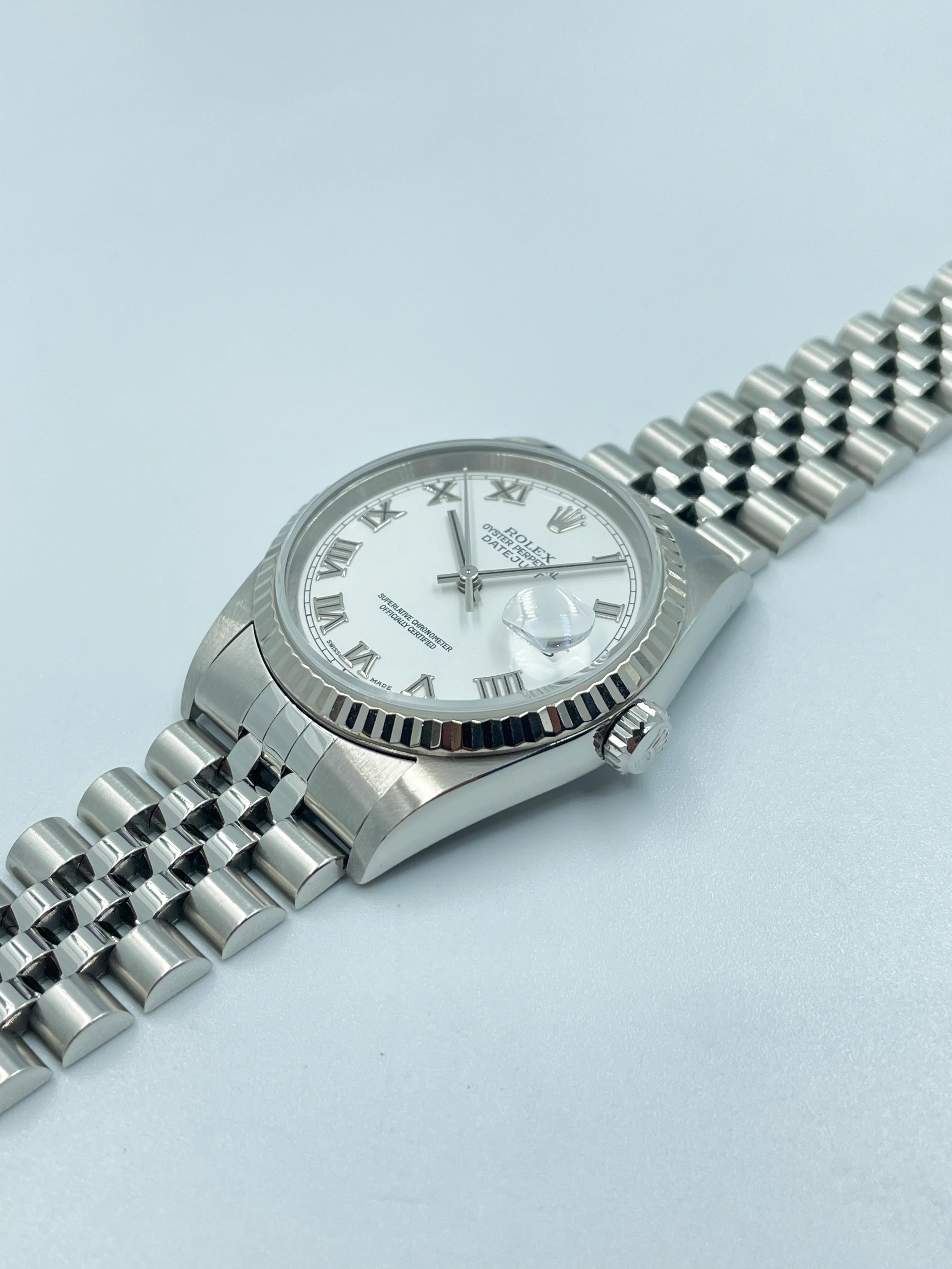 Rolex Datejust 36mm White Roman Dial on Jubilee 16234 2002 [Preowned] - Image 12