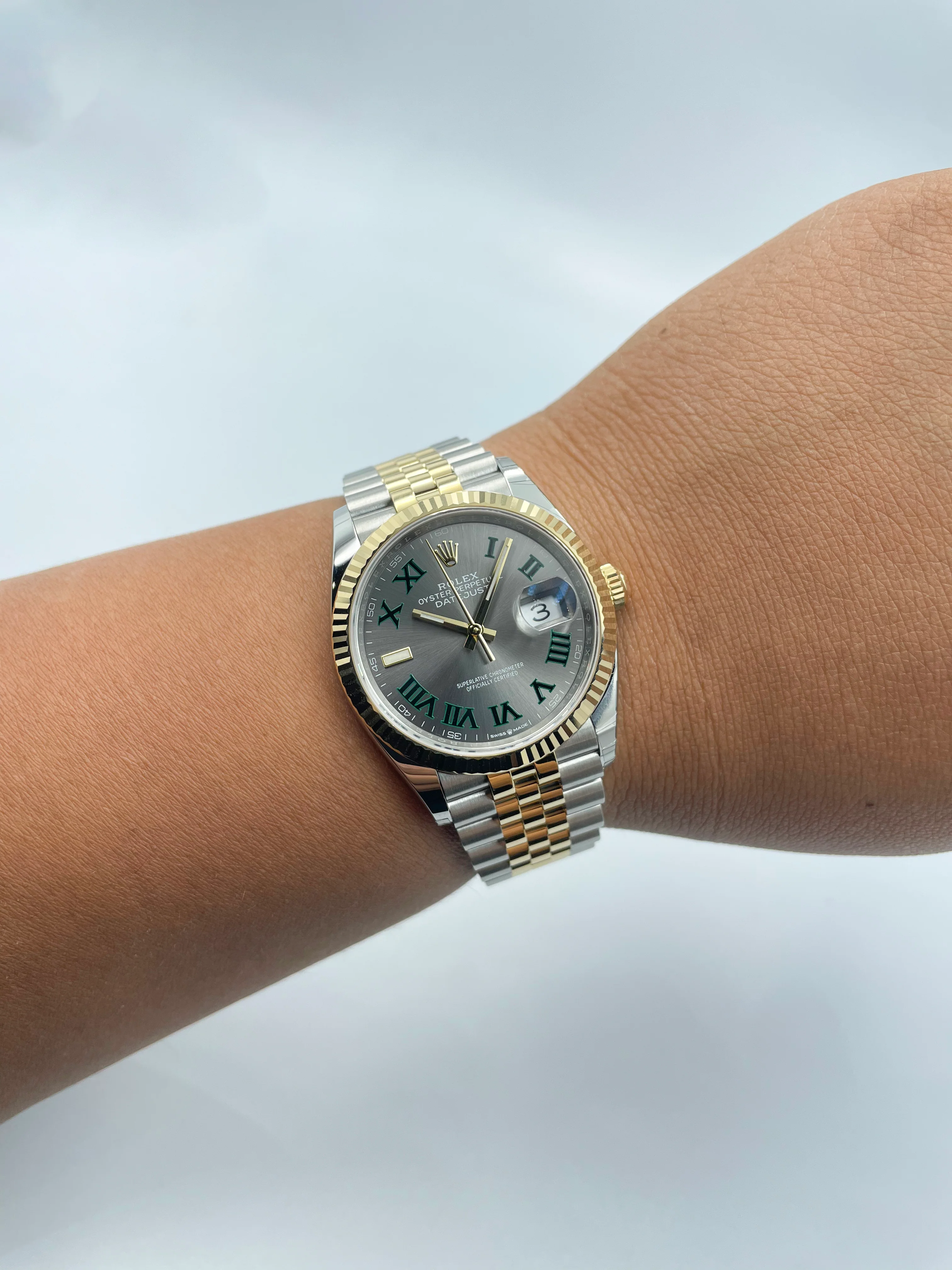 Rolex Datejust 36mm Wimbledon Steel Rolesor Jubilee 126233 - Image 2