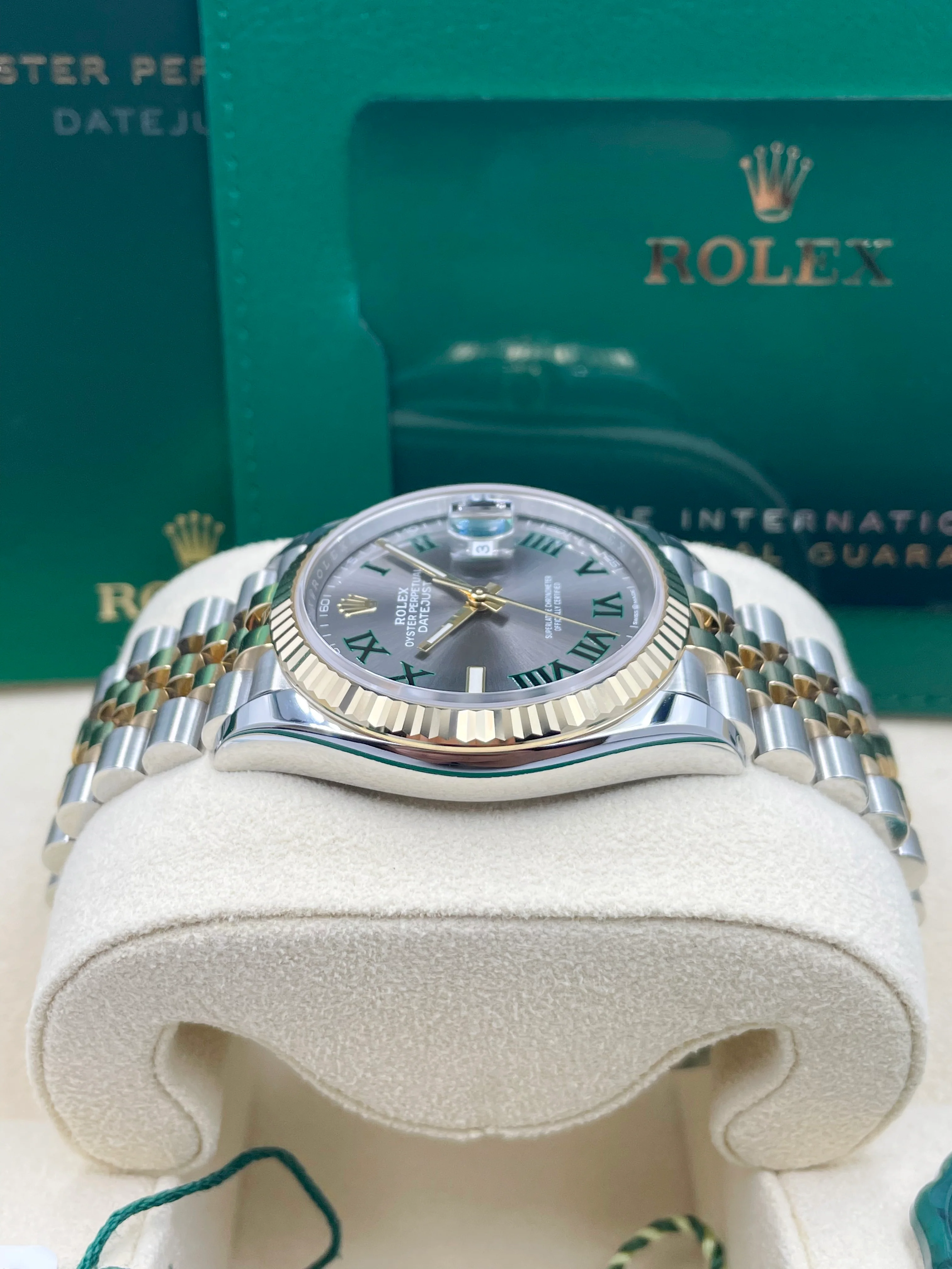 Rolex Datejust 36mm Wimbledon Steel Rolesor Jubilee 126233 - Image 7