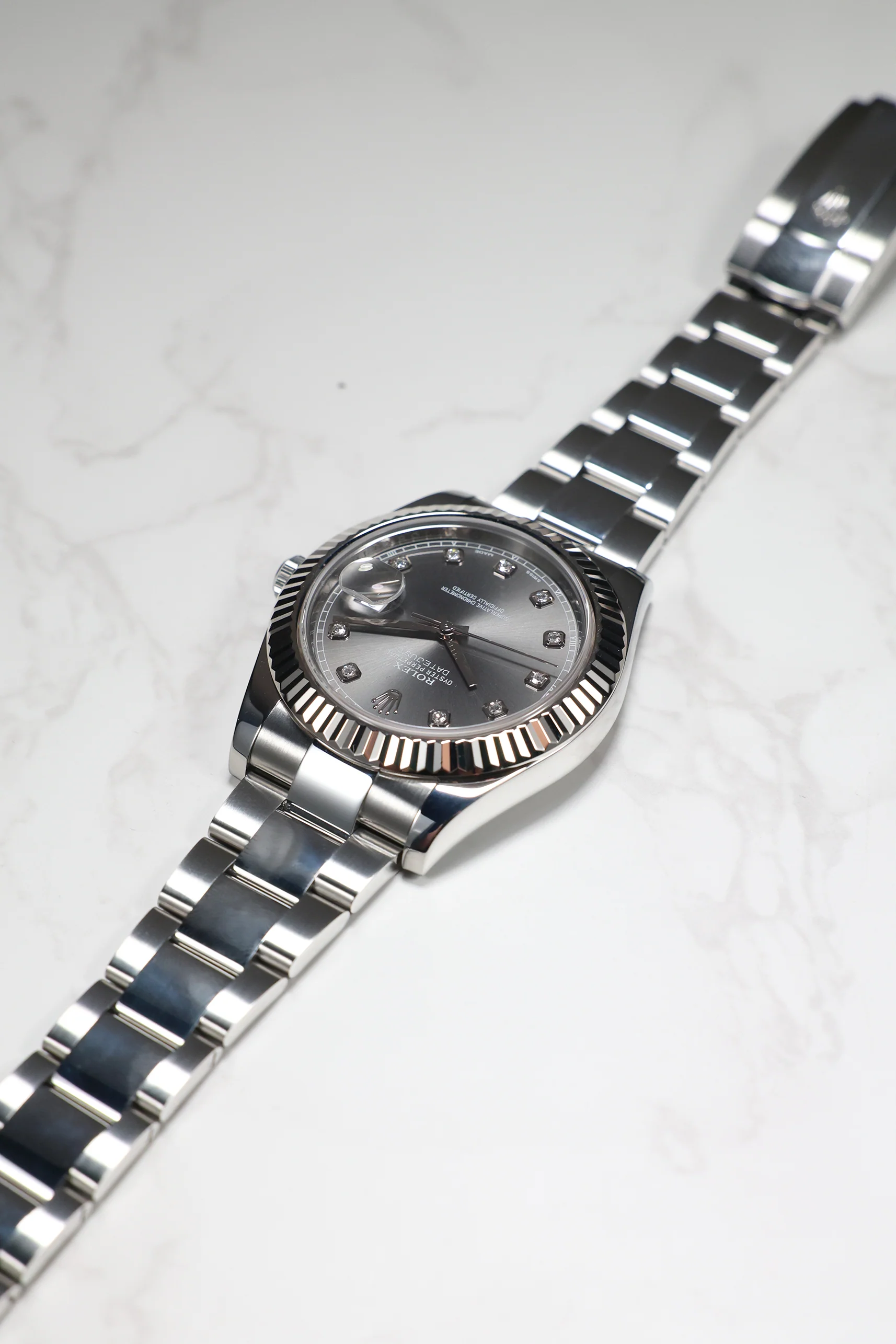 Rolex Datejust 41mm 10 Diamonds Slate Grey 116334 2013 [Preowned] - Image 13