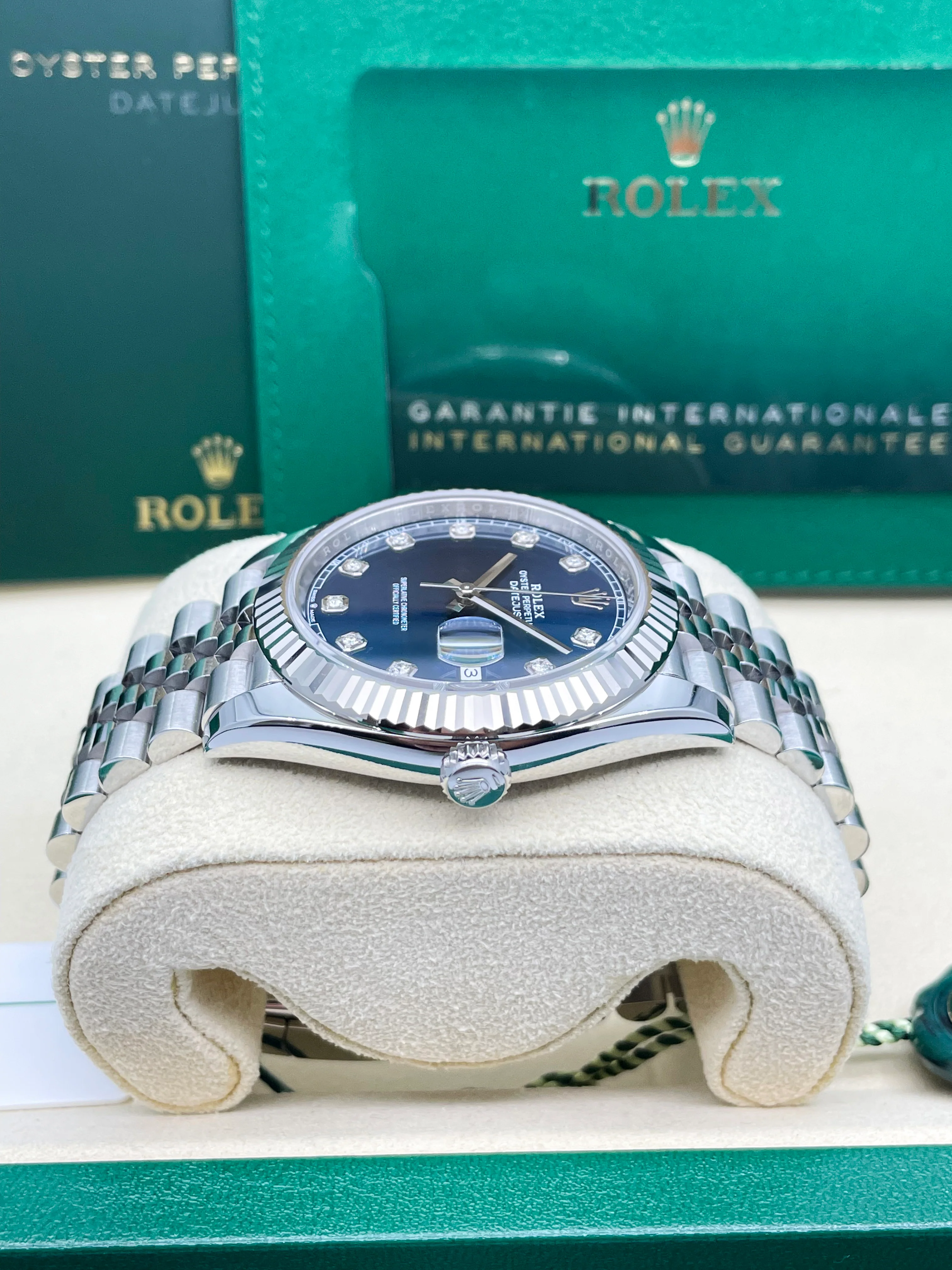 Rolex Datejust 41mm Blue 10 Diamond on Jubilee 126334 - Image 11