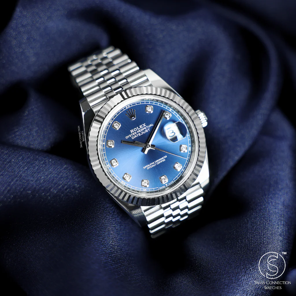 Rolex Datejust 41mm Blue 10 Diamond on Jubilee 126334 - Image 3