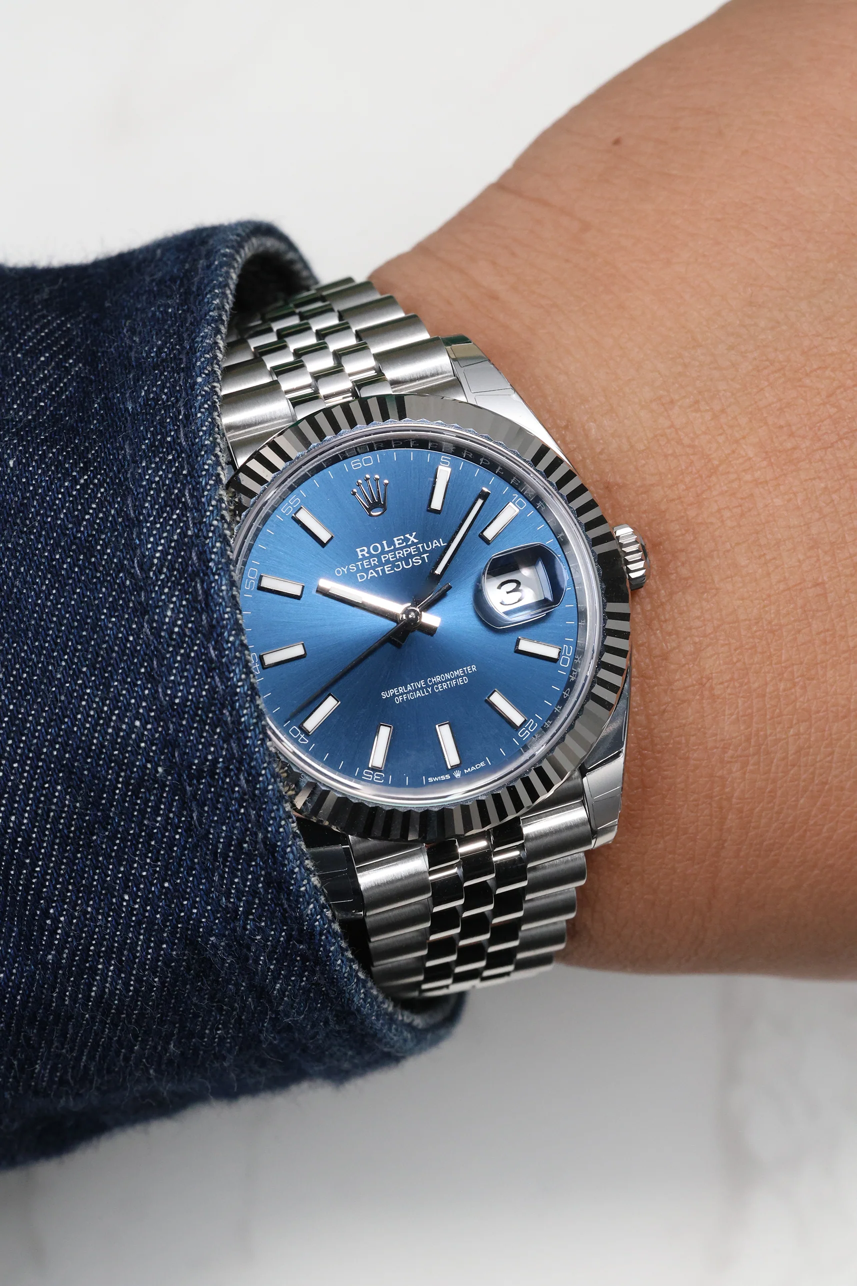 Rolex Datejust 41mm Blue Index Jubilee 126334 - Image 6