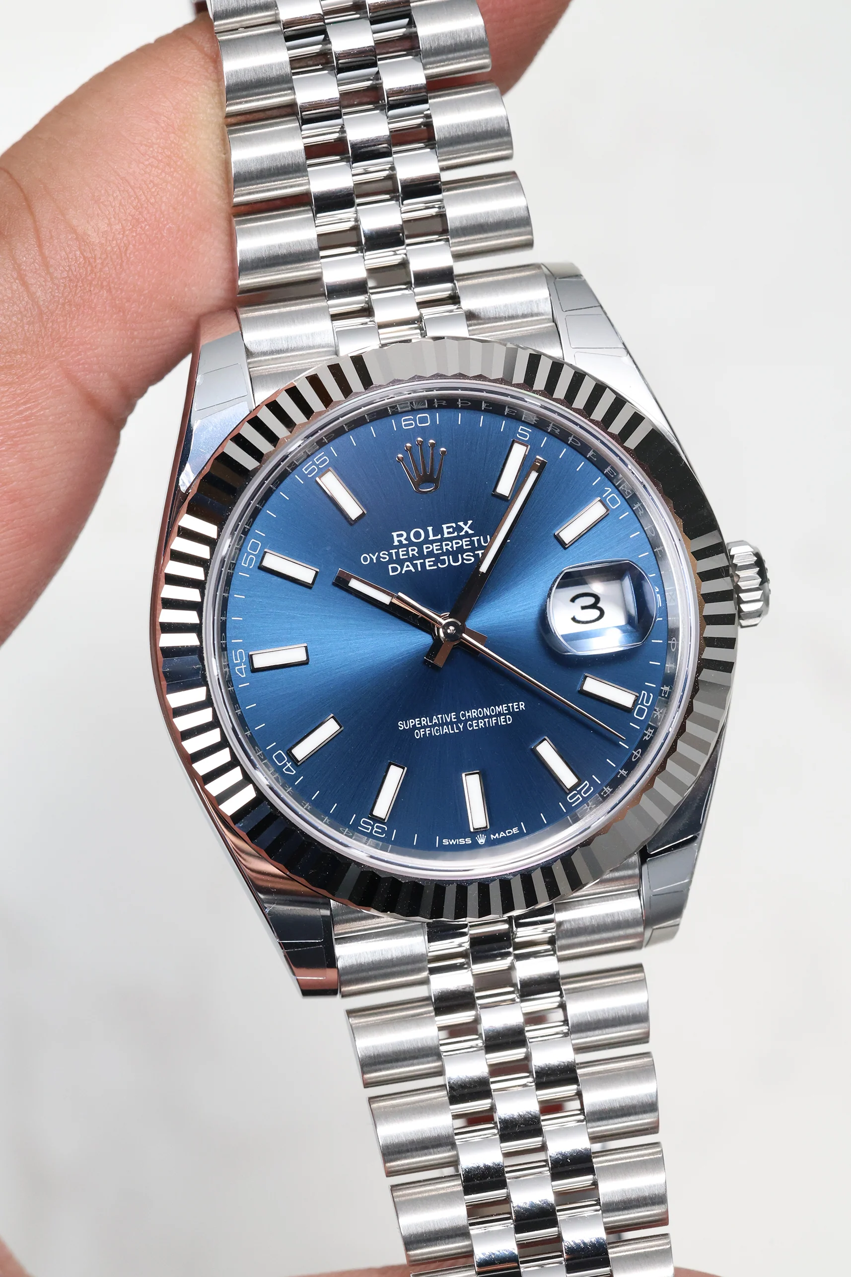 Rolex Datejust 41mm Blue Index Jubilee 126334 - Image 7