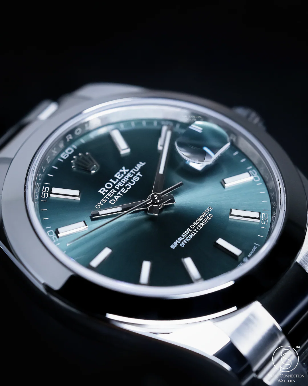 Rolex Datejust 41mm Mint Green Oyster 126300 - Image 3