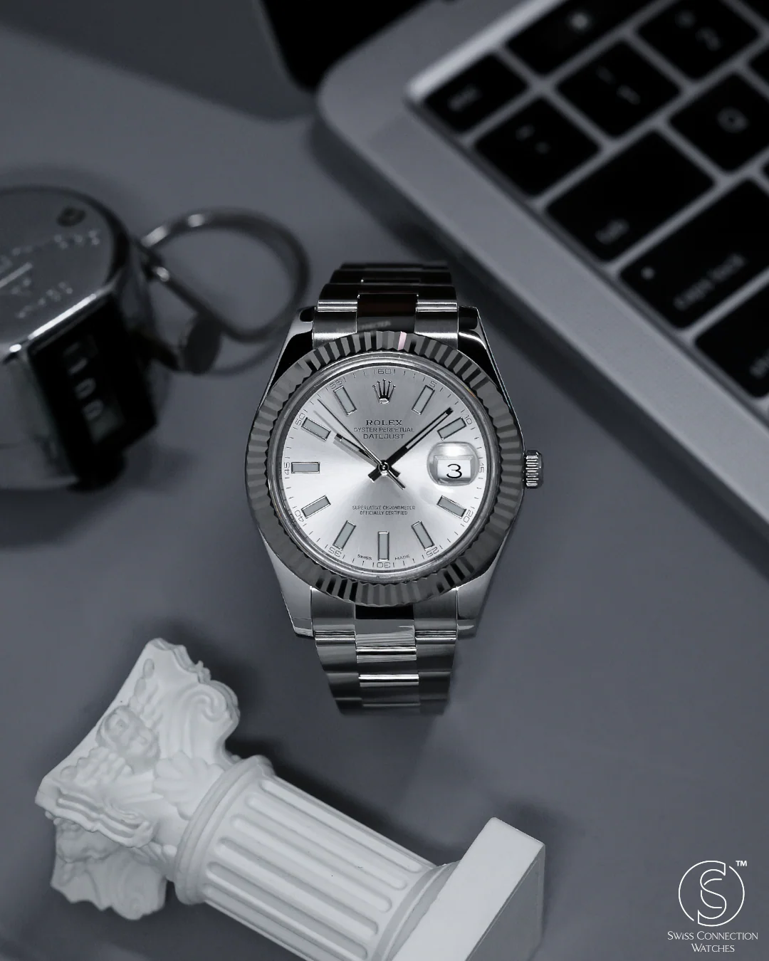 Rolex Datejust II 41mm Silver Index 116334 2017 [Preowned] - Image 4
