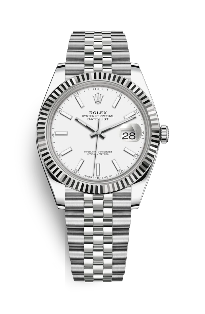 Rolex Datejust 41mm White Index Jubilee 126334 2025 [Preowned]