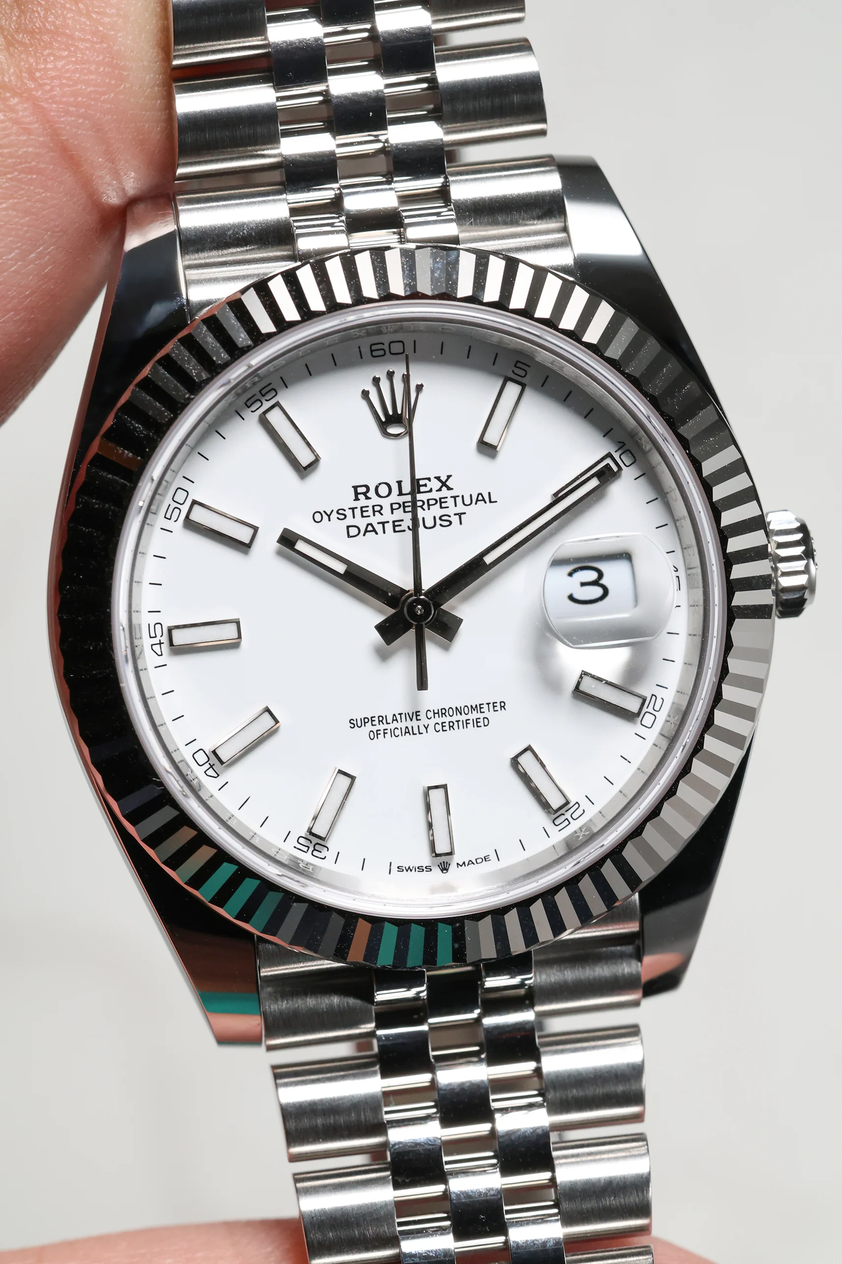 Rolex Datejust 41mm White Index Jubilee 126334 - Image 7