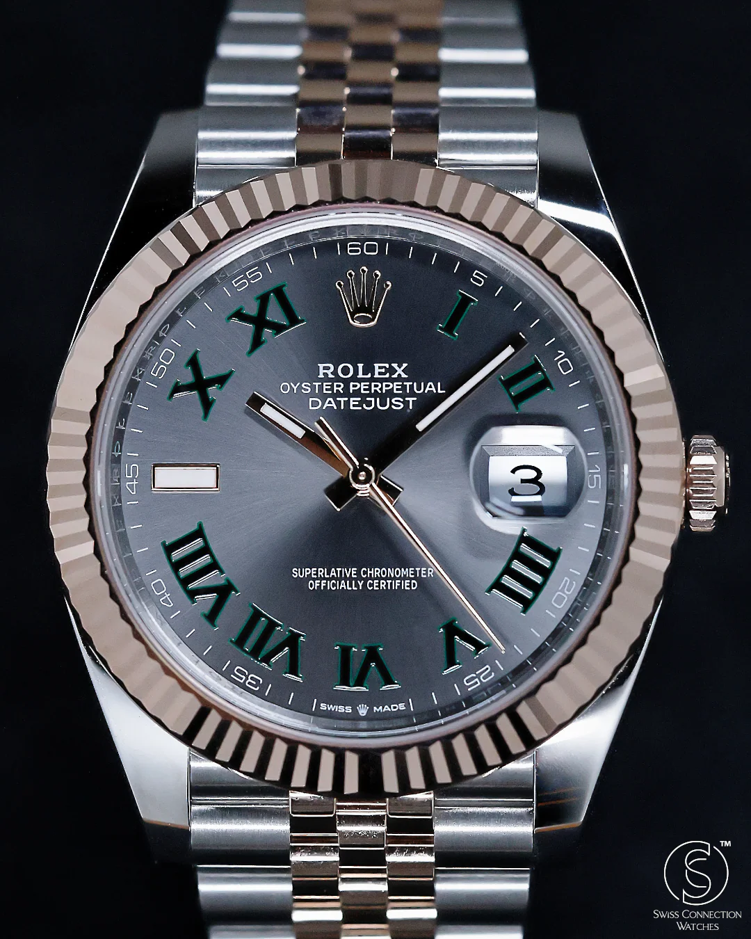 Rolex Datejust 41mm Wimbledon Steel & Everose 126331 - Image 2
