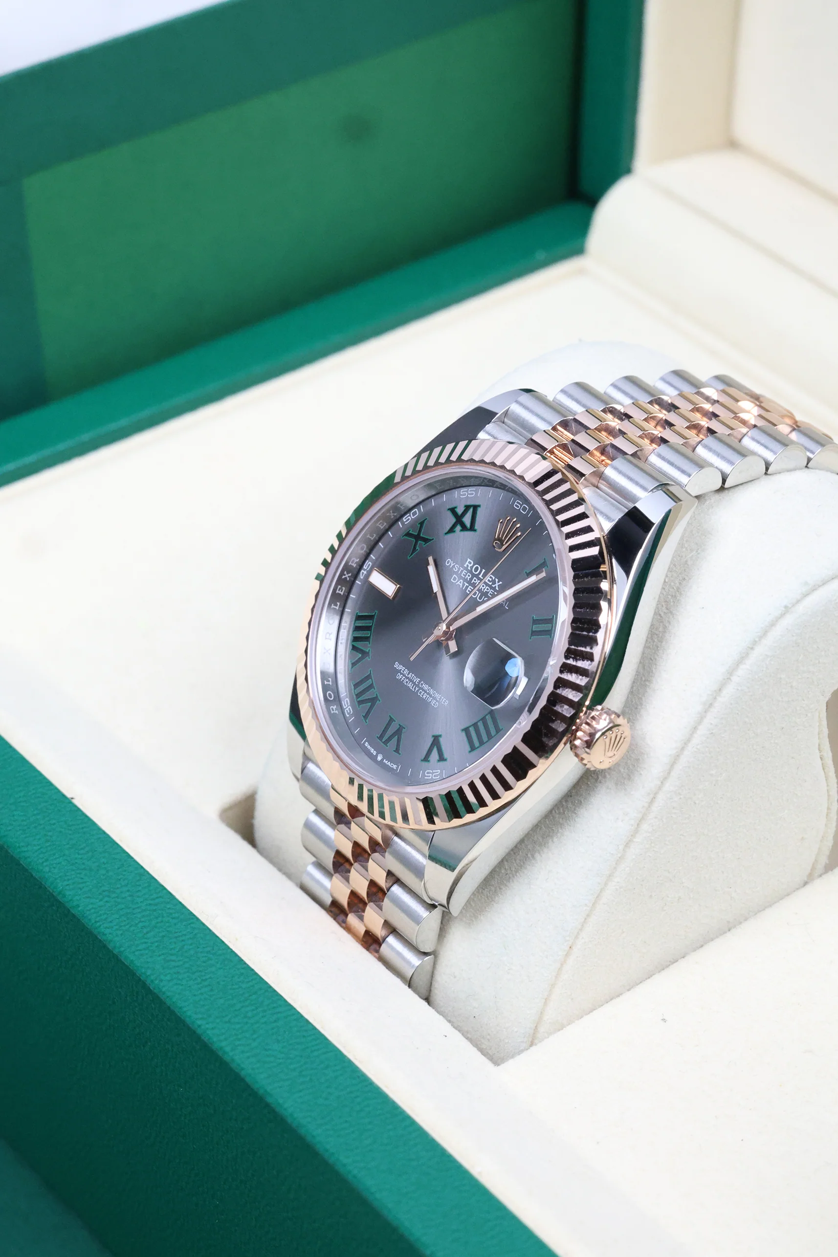 Rolex Datejust 41mm Wimbledon Steel & Everose 126331 - Image 9